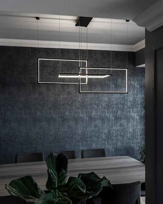black chandelier