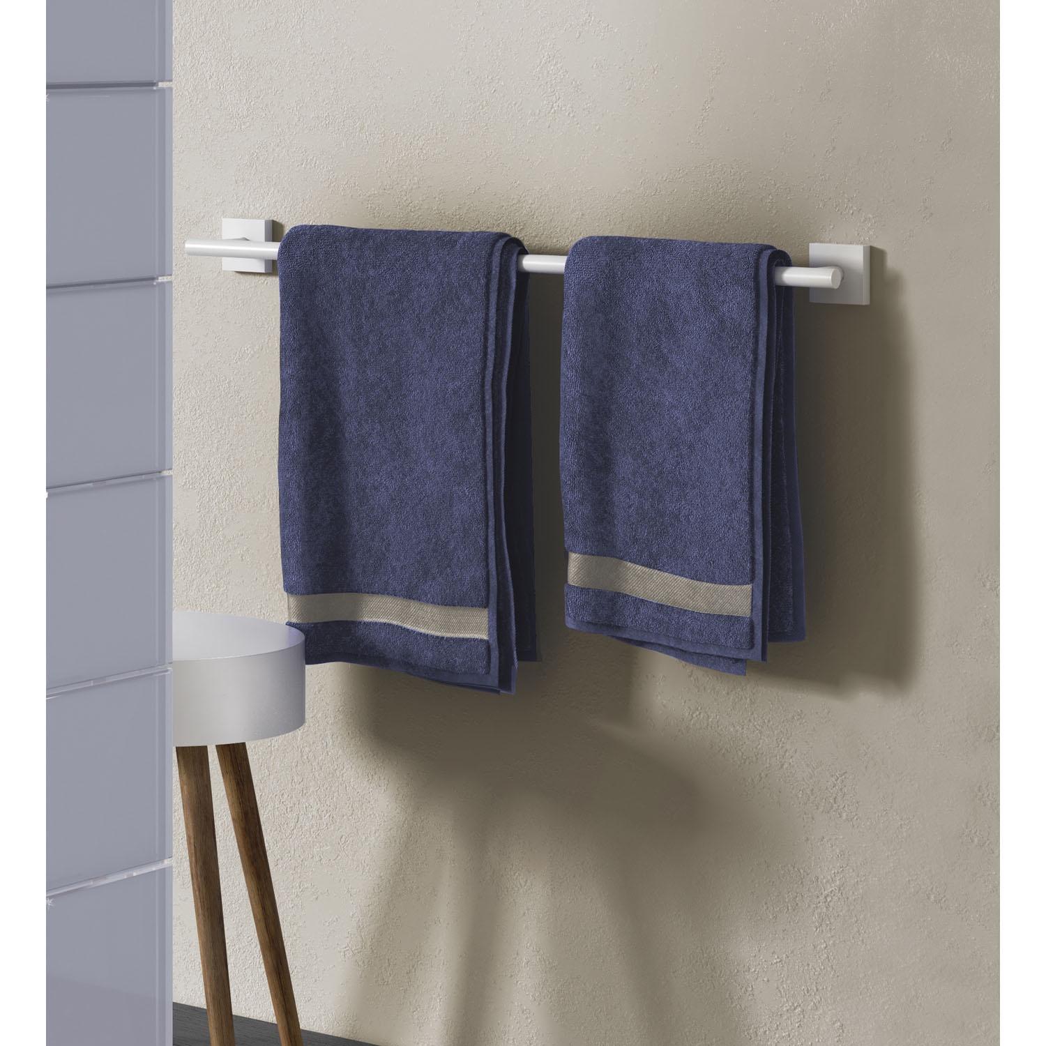 matte white towel rail