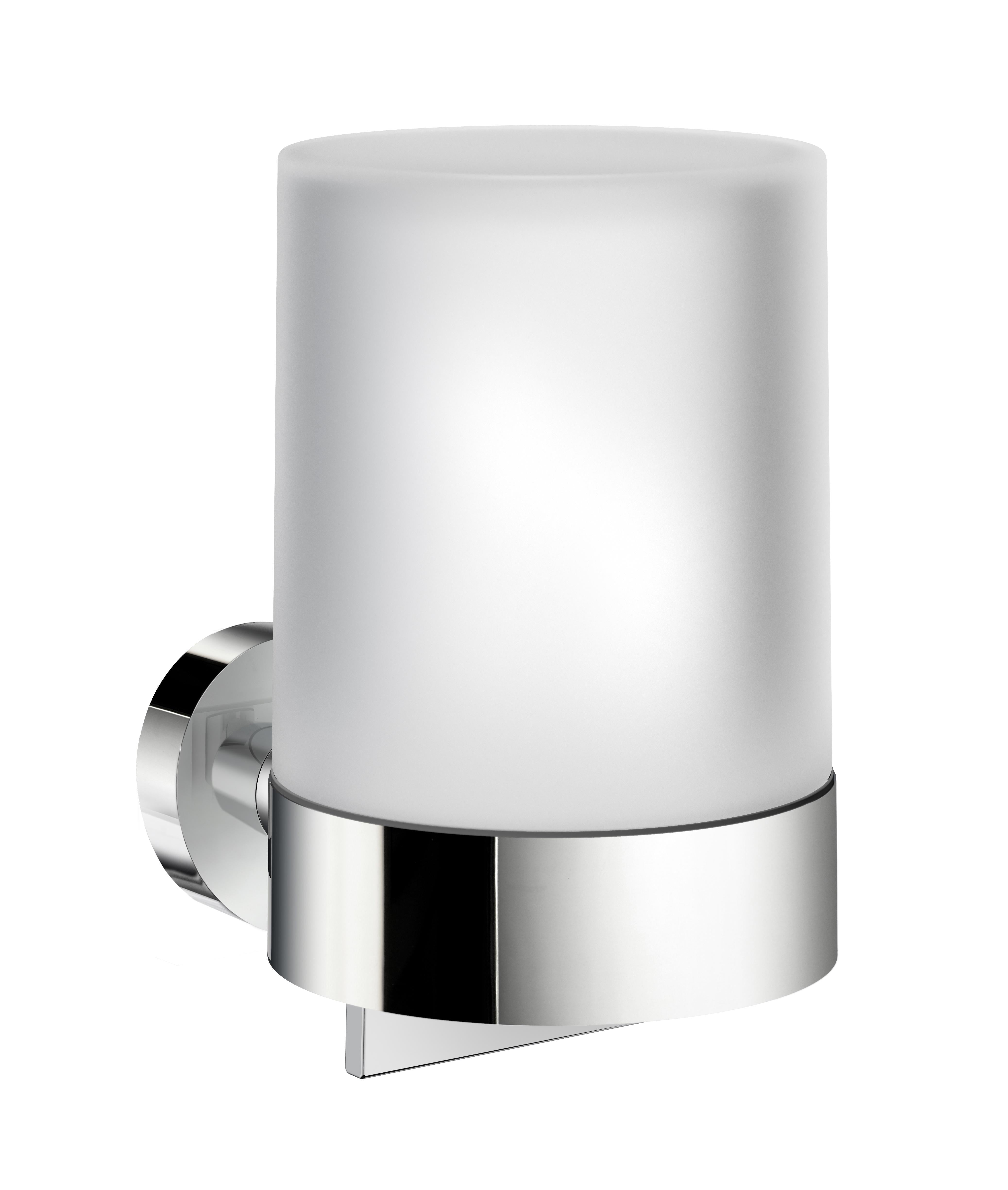 polished chrome soap dispenser