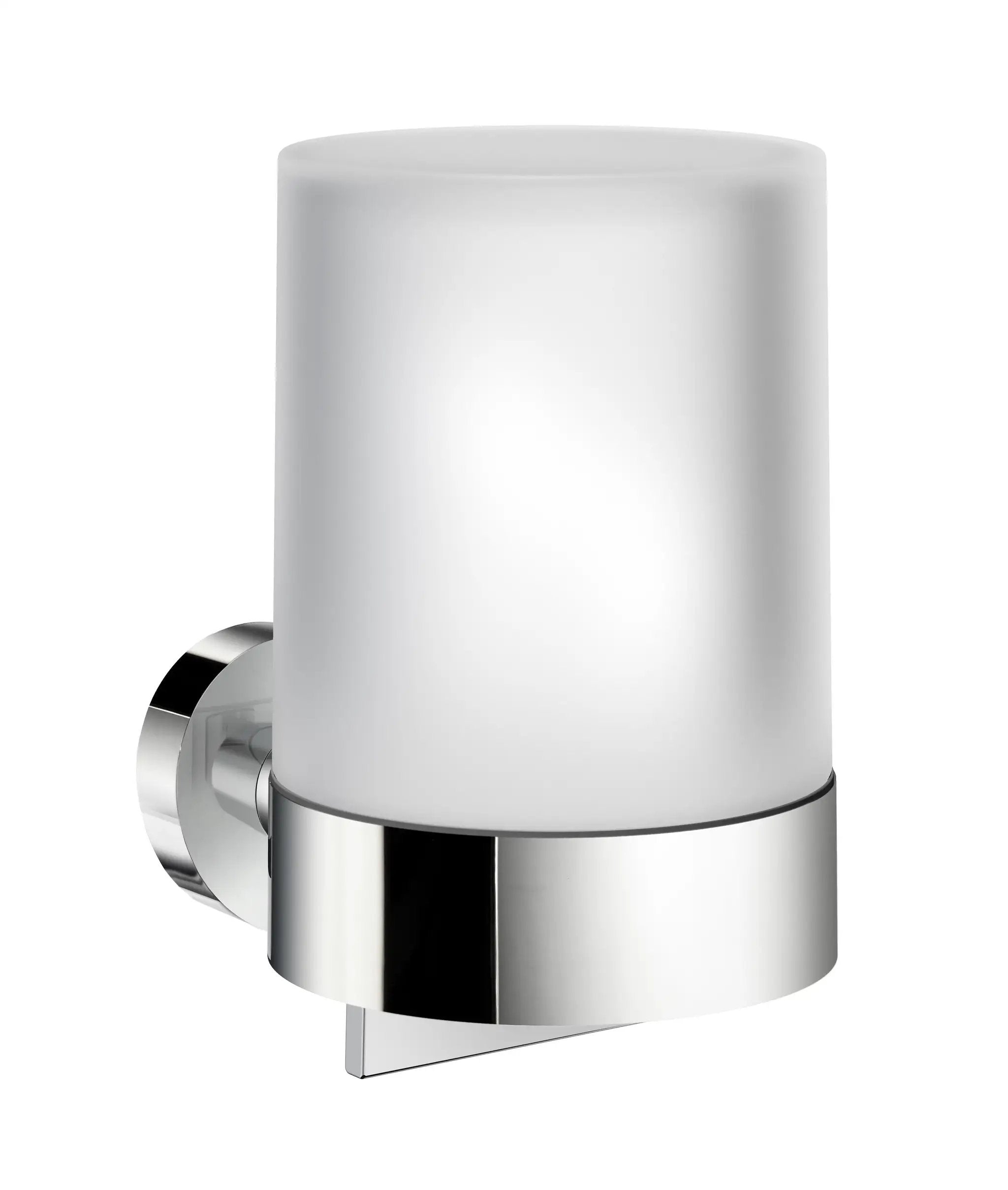 polished chrome soap dispenser