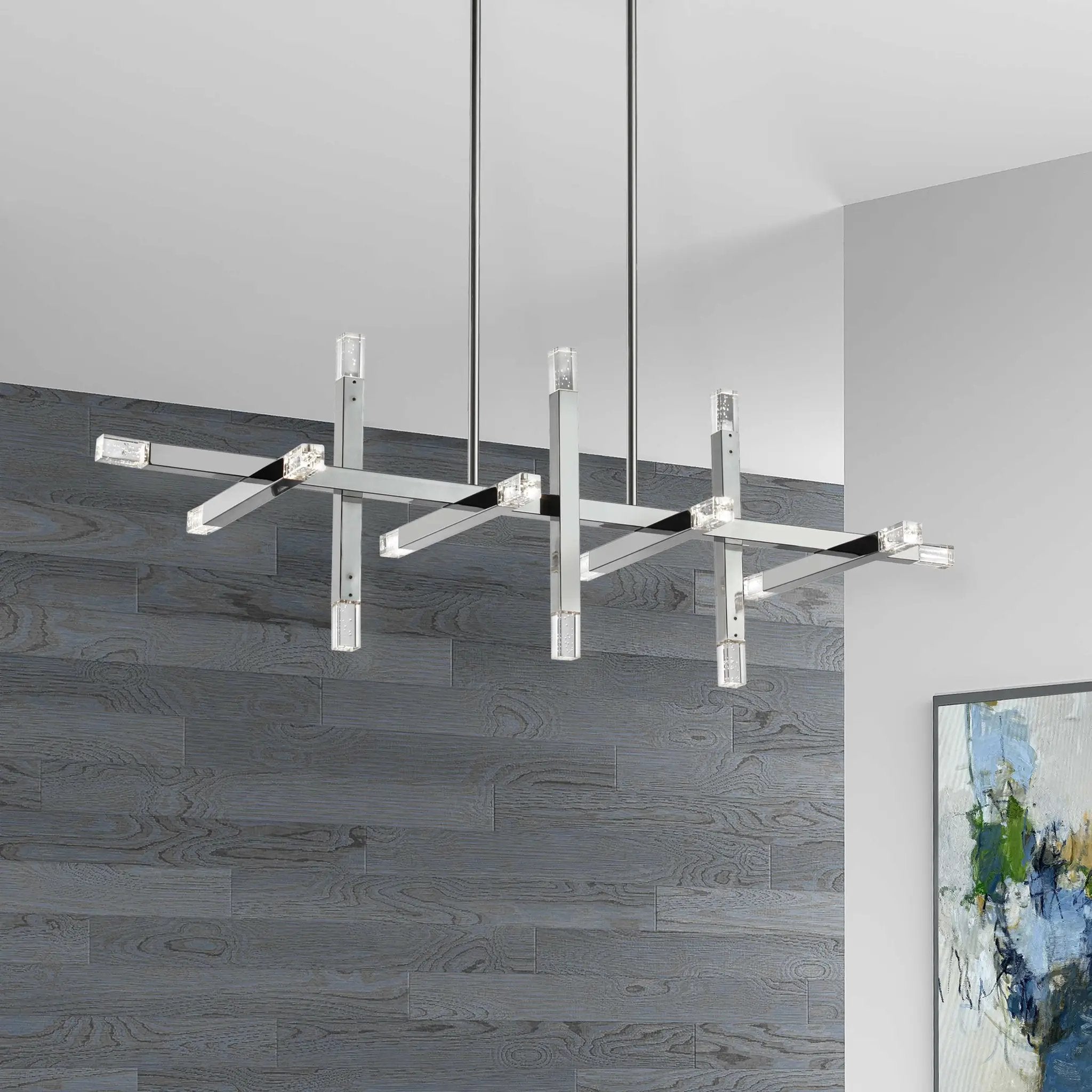 polished chrome pendants