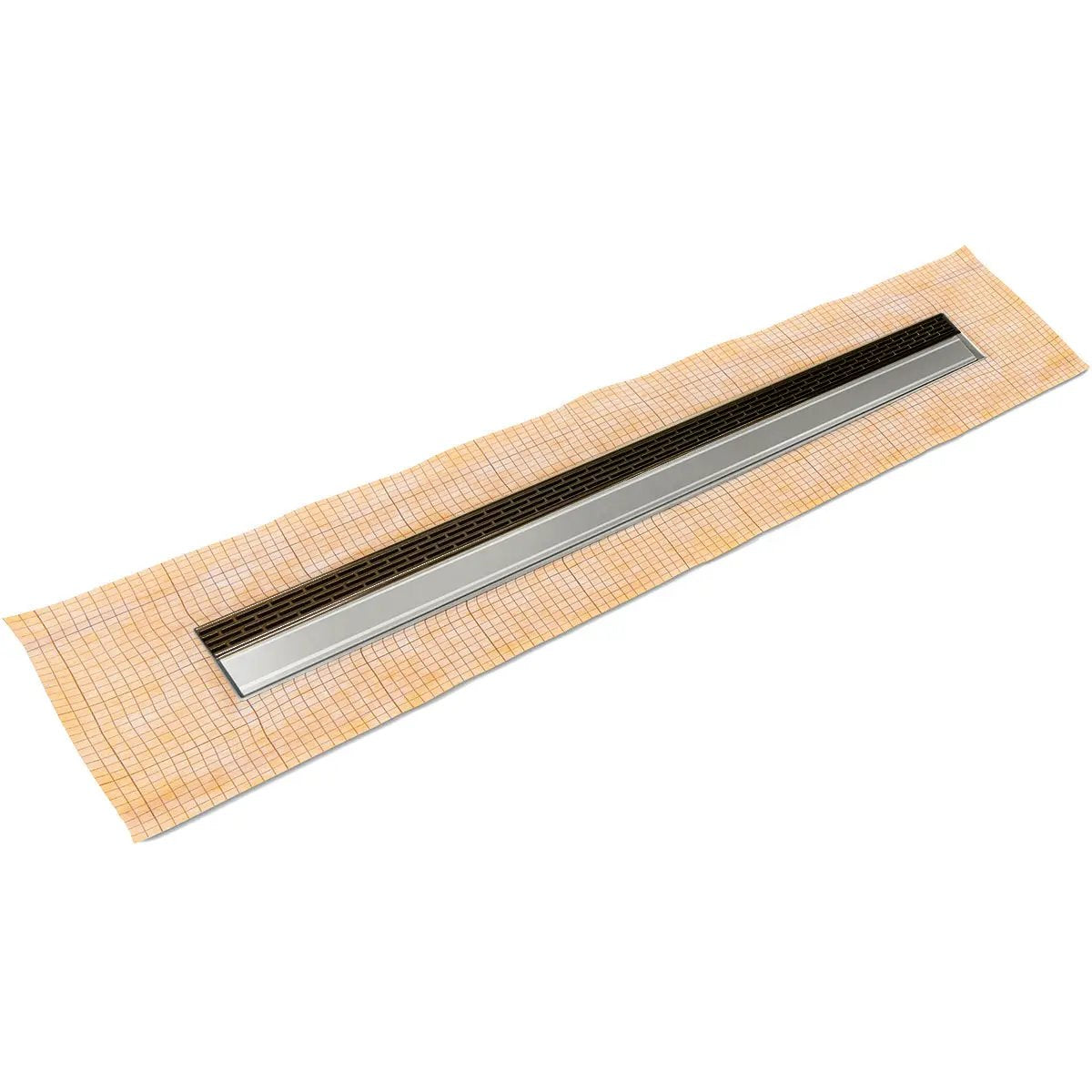 Infinity Drain 32" FCS Series Complete Kit with 1 1/2" Perforated Offset Slot Grate by Infinity Drain