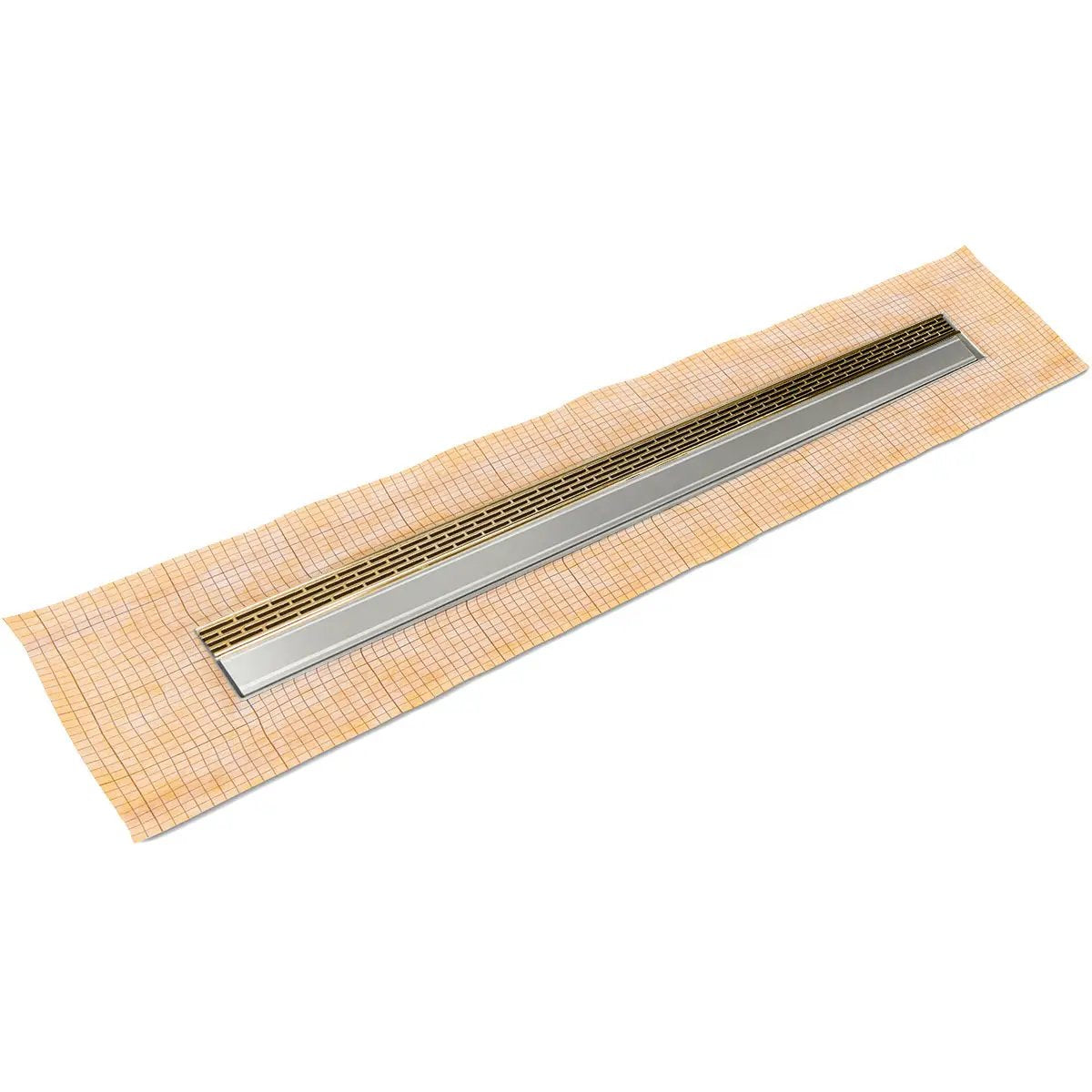 Infinity Drain 42" FCS Series Complete Kit with 1 1/2" Perforated Offset Slot Grate by Infinity Drain