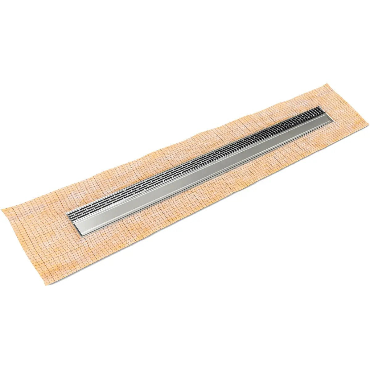 Infinity Drain 42" FCS Series Complete Kit with 1 1/2" Perforated Offset Slot Grate by Infinity Drain