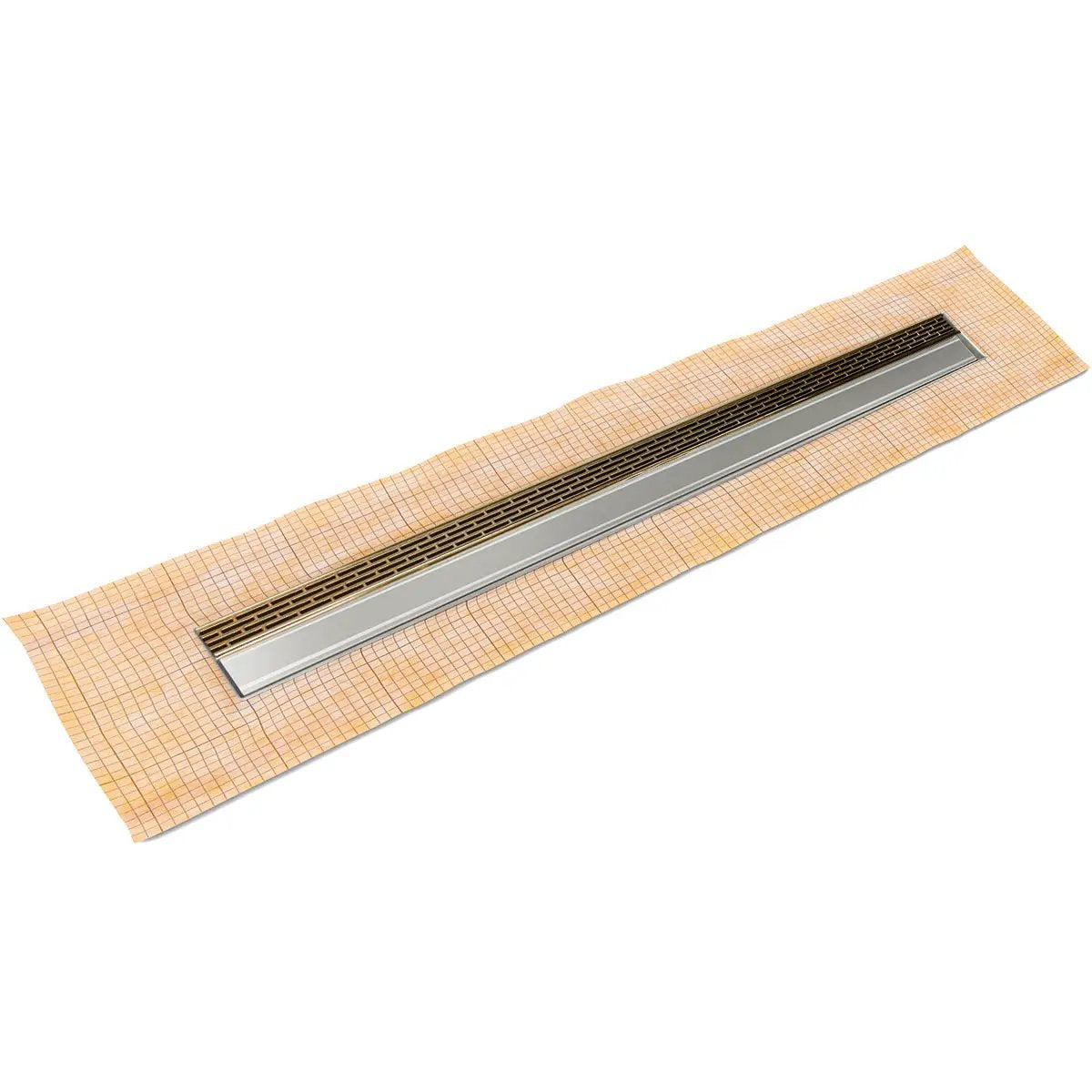 Infinity Drain 36" FCS Series Complete Kit with 1 1/2" Perforated Offset Slot Grate by Infinity Drain
