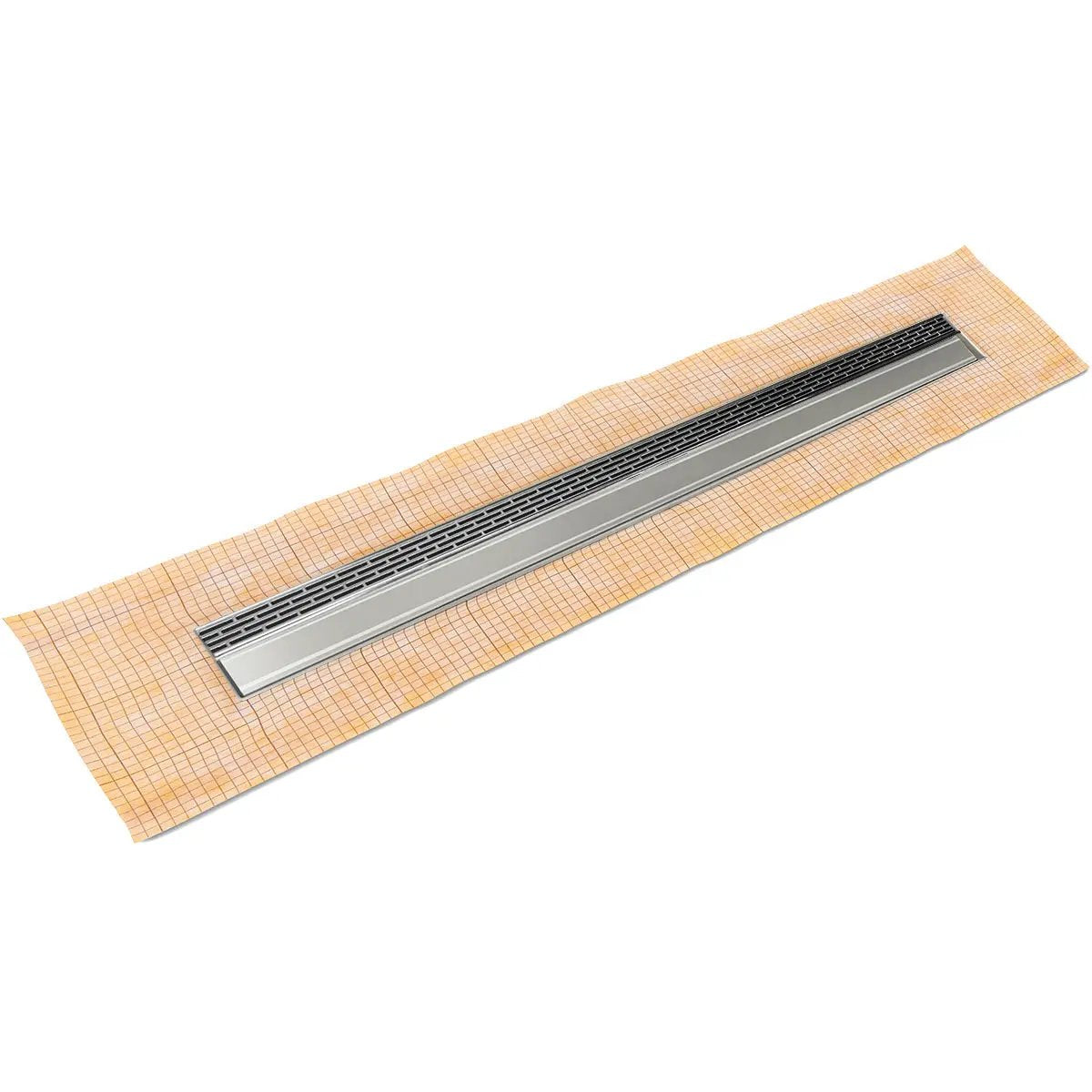 Infinity Drain 48" FCS Series Complete Kit with 1 1/2" Perforated Offset Slot Grate by Infinity Drain