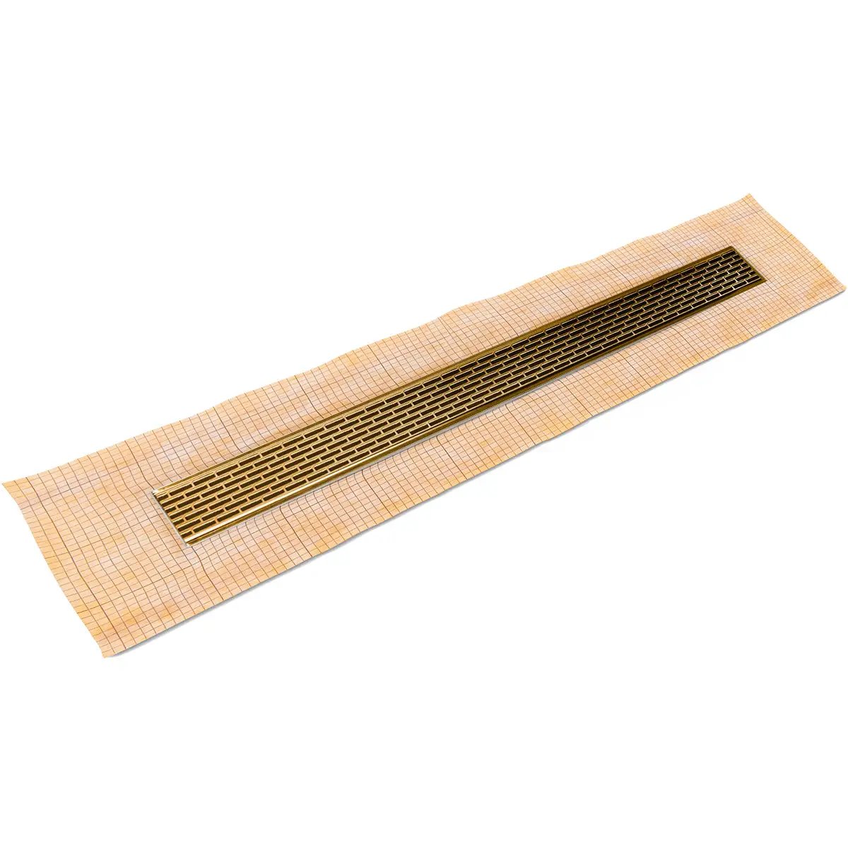 Infinity Drain 32" FCS Series Complete Kit with 2 1/2" Perforated Offset Slot Grate by Infinity Drain
