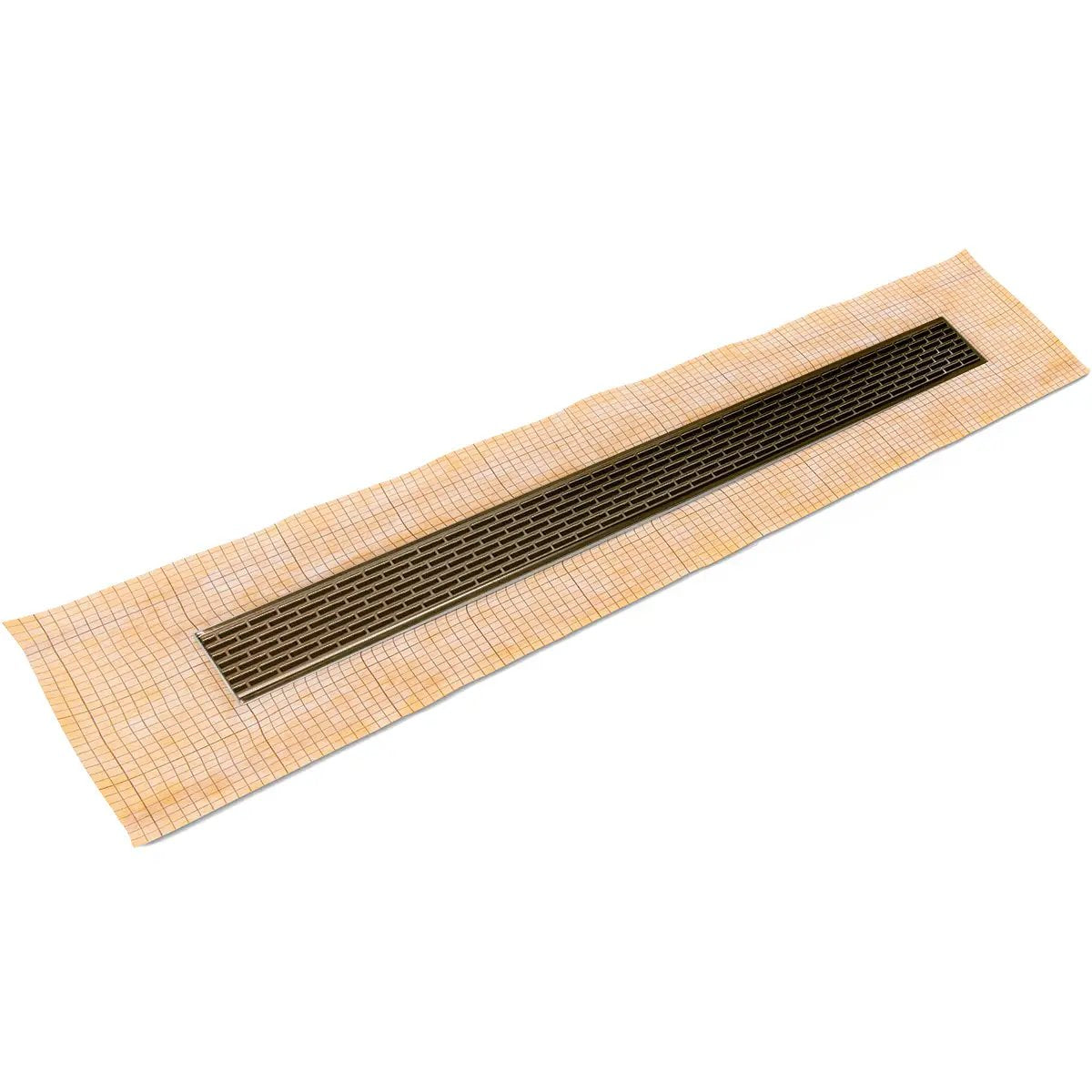 Infinity Drain 48" FCS Series Complete Kit with 2 1/2" Perforated Offset Slot Grate by Infinity Drain