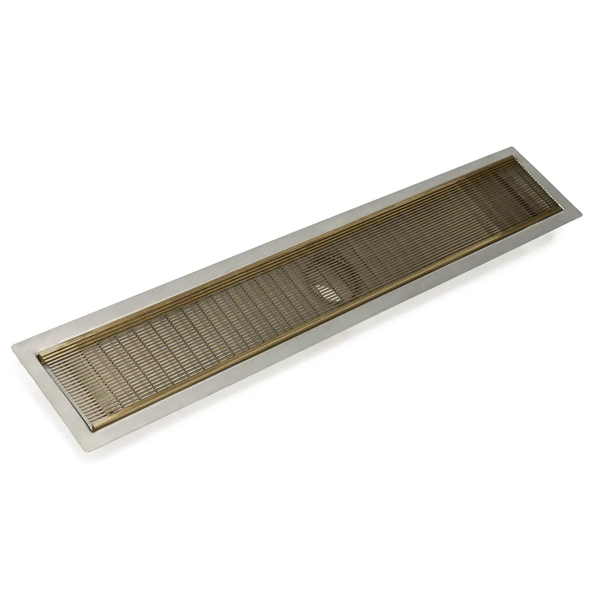 Infinity Drain 60" FF Series Complete Kit with 4" Wedge Wire Grate by Infinity Drain