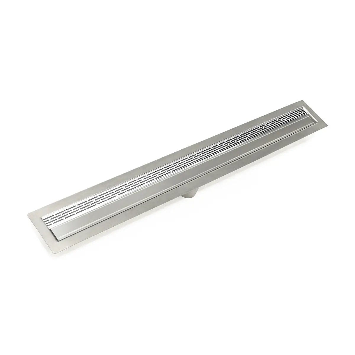 Infinity Drain 32" FF Series Complete Kit with 1 1/2" Perforated Offset Slot Grate by Infinity Drain