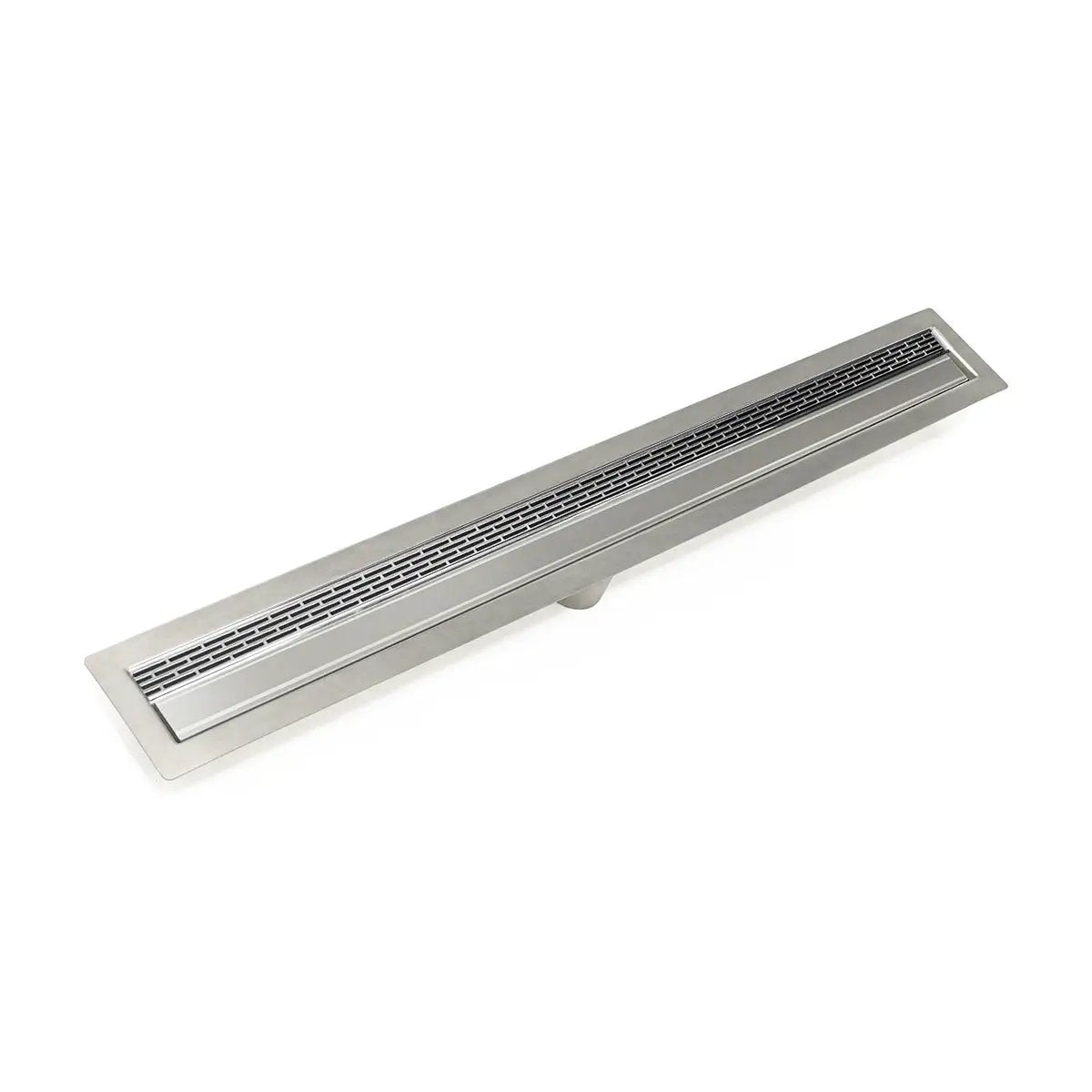 Infinity Drain 48" FF Series Complete Kit with 1 1/2" Perforated Offset Slot Grate by Infinity Drain