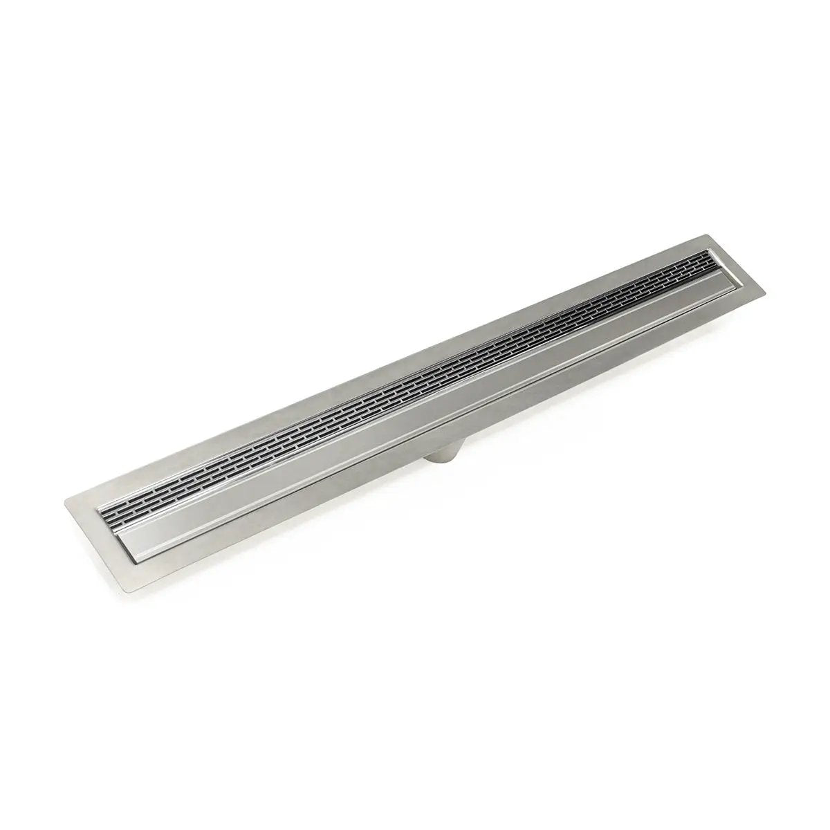Infinity Drain 60" FF Series Complete Kit with 1 1/2" Perforated Offset Slot Grate by Infinity Drain