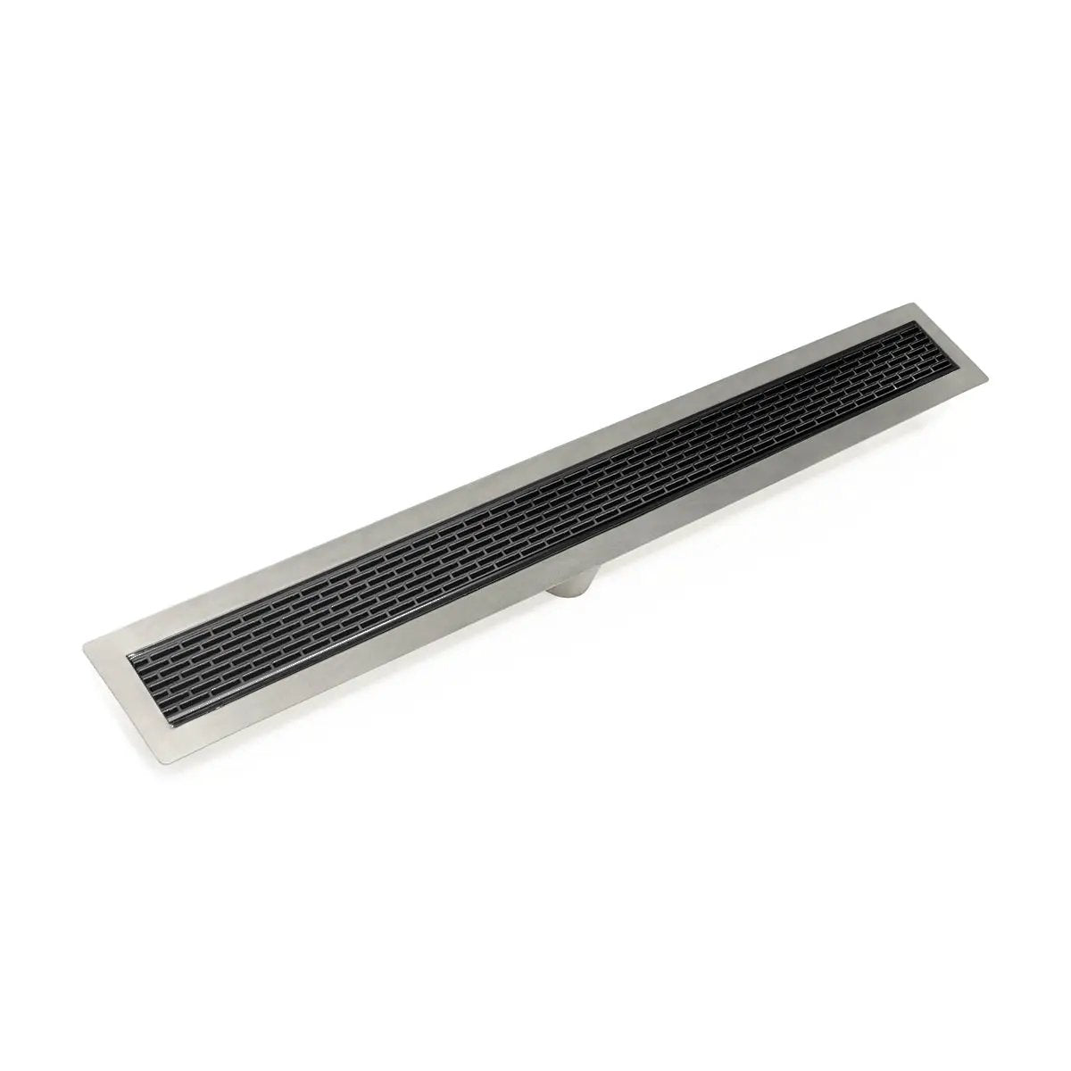 Infinity Drain 60" FF Series Complete Kit with 2 1/2" Perforated Offset Slot Grate by Infinity Drain