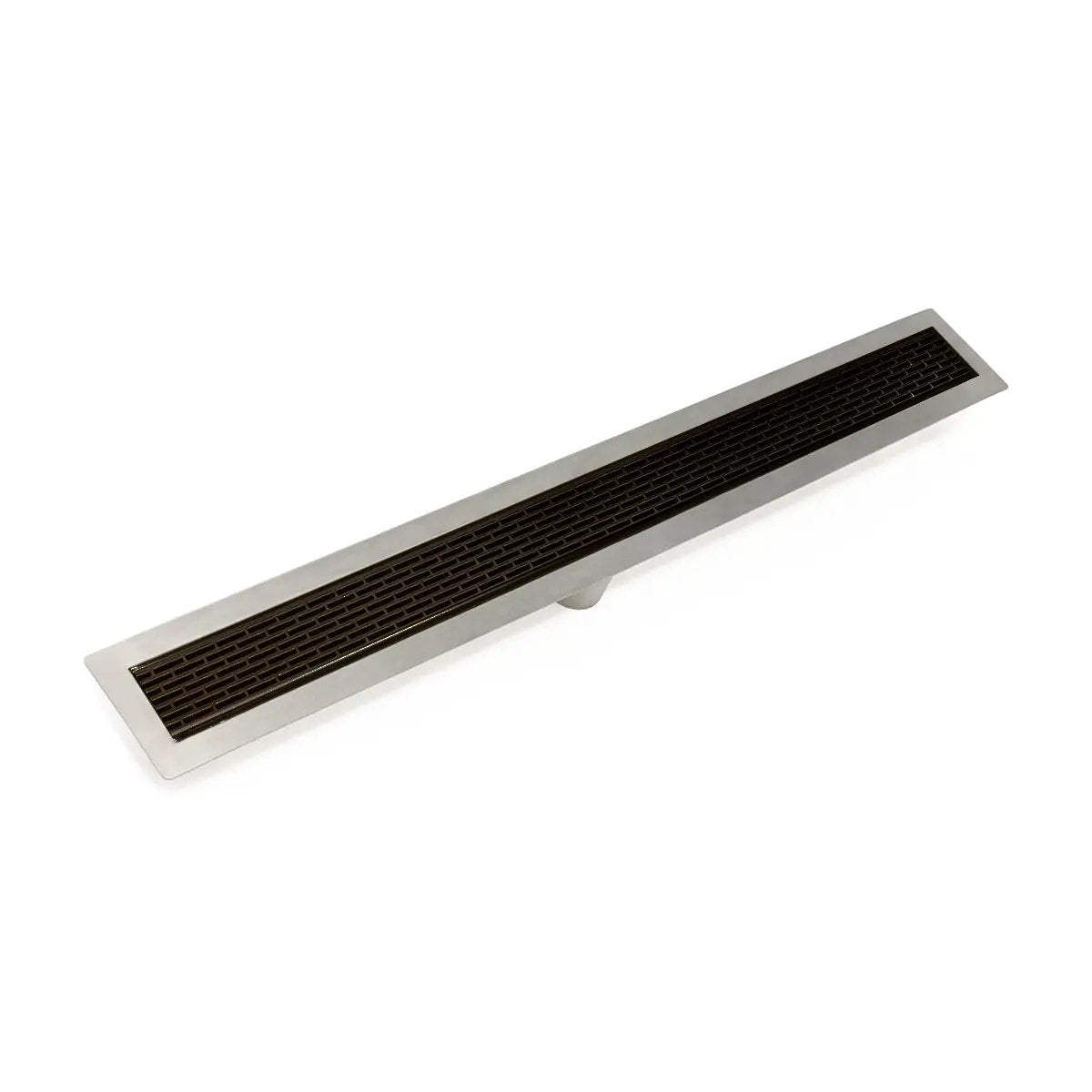 Infinity Drain 32" FF Series Complete Kit with 2 1/2" Perforated Offset Slot Grate by Infinity Drain