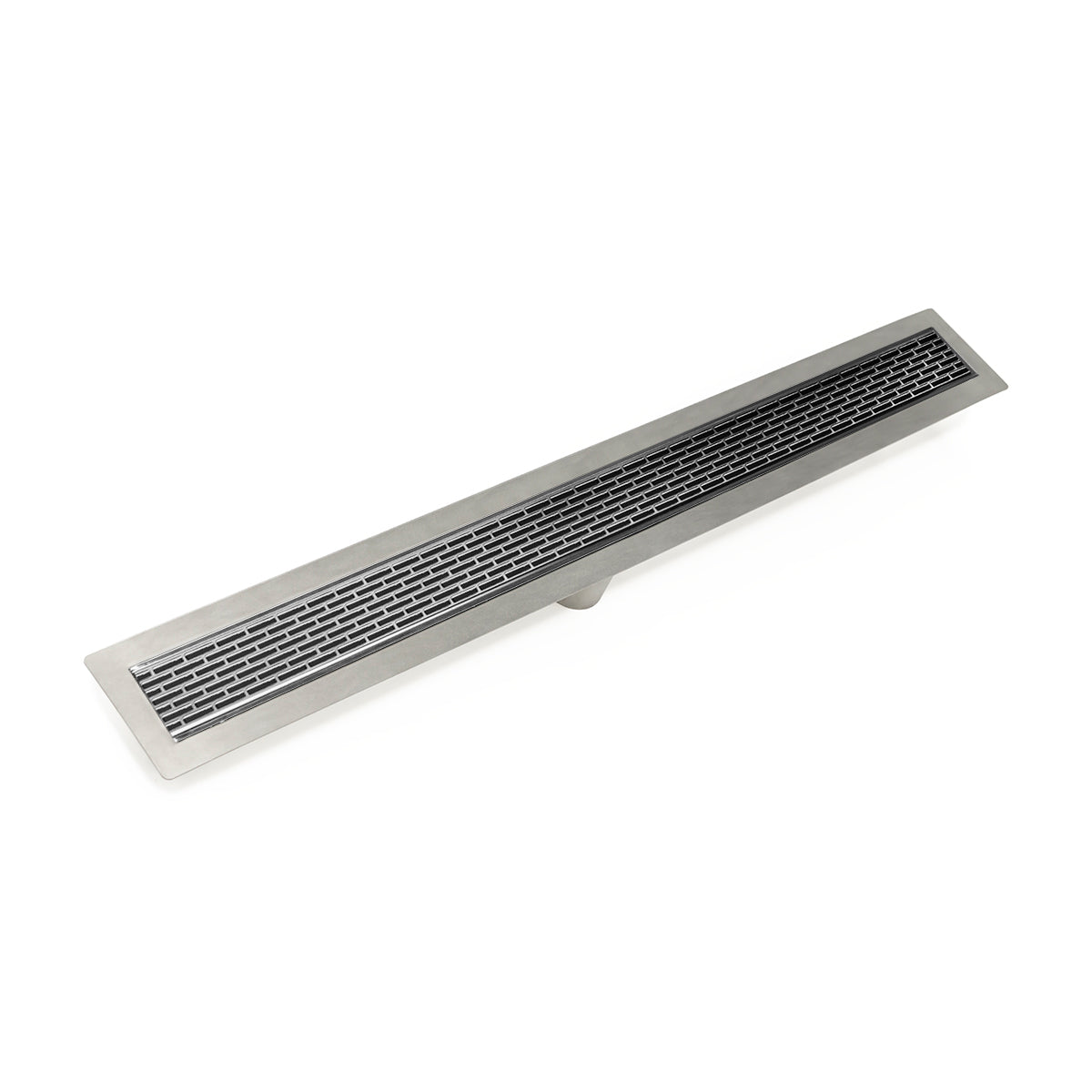 Infinity Drain 32" FF Series Complete Kit with 2 1/2" Perforated Offset Slot Grate