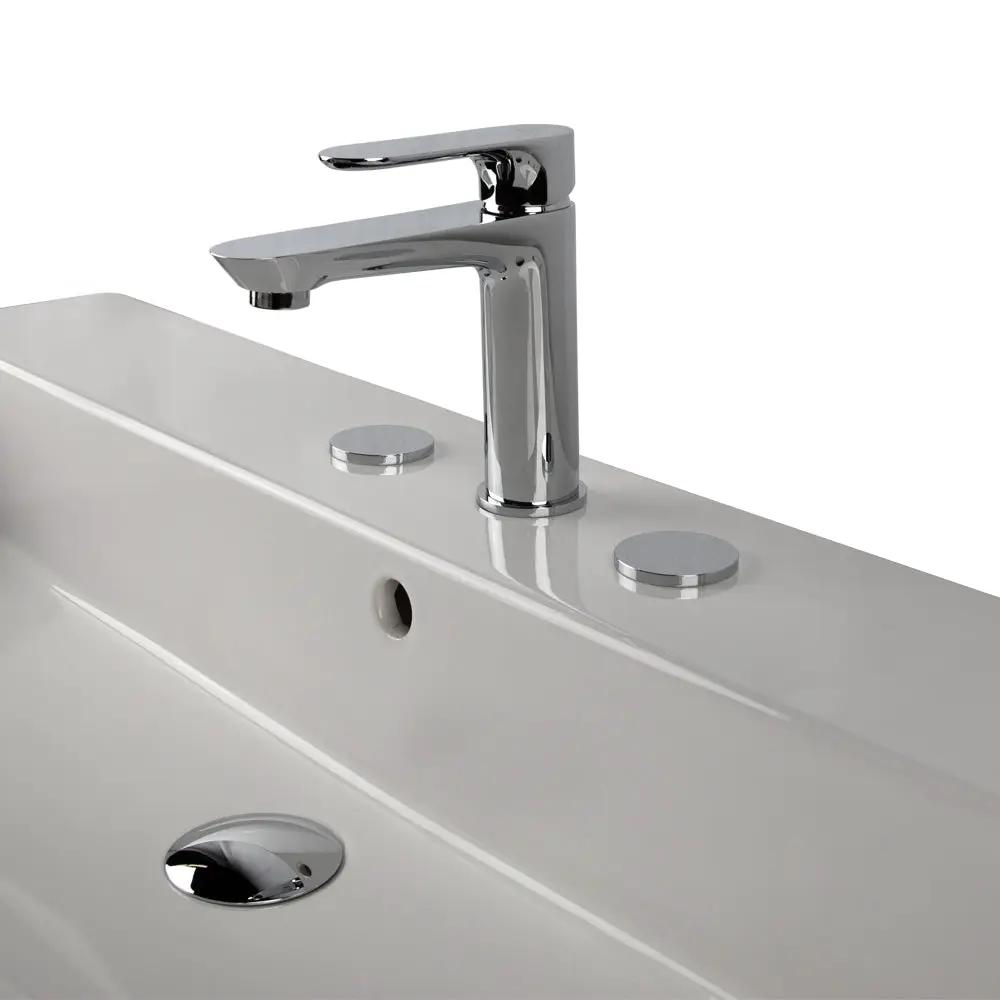 polished chrome faucet