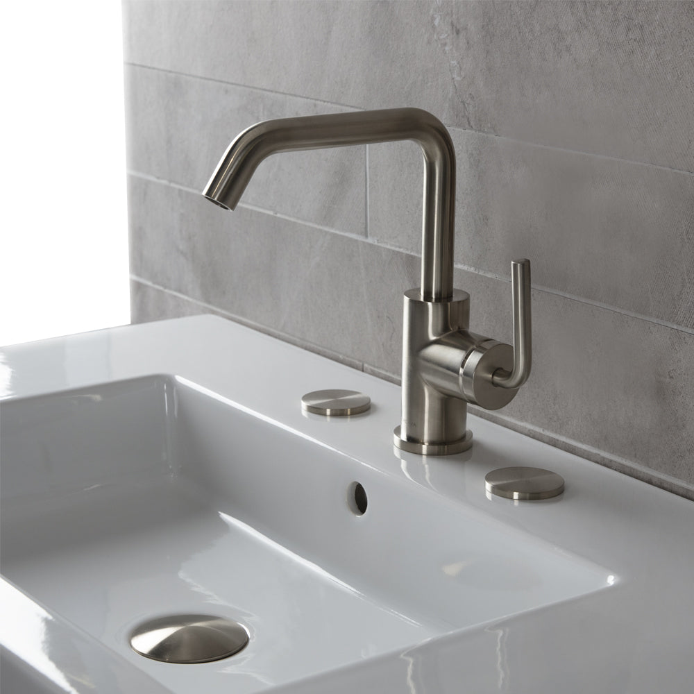 brushed nickel hole cover