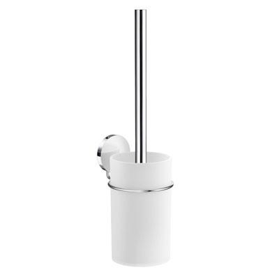 polished chrome toilet brush