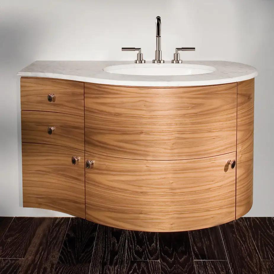 natural cherry vanity