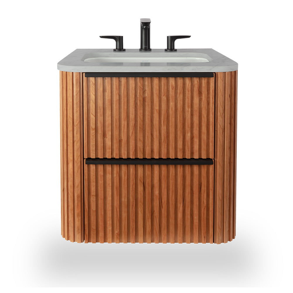 natural cherry vanity