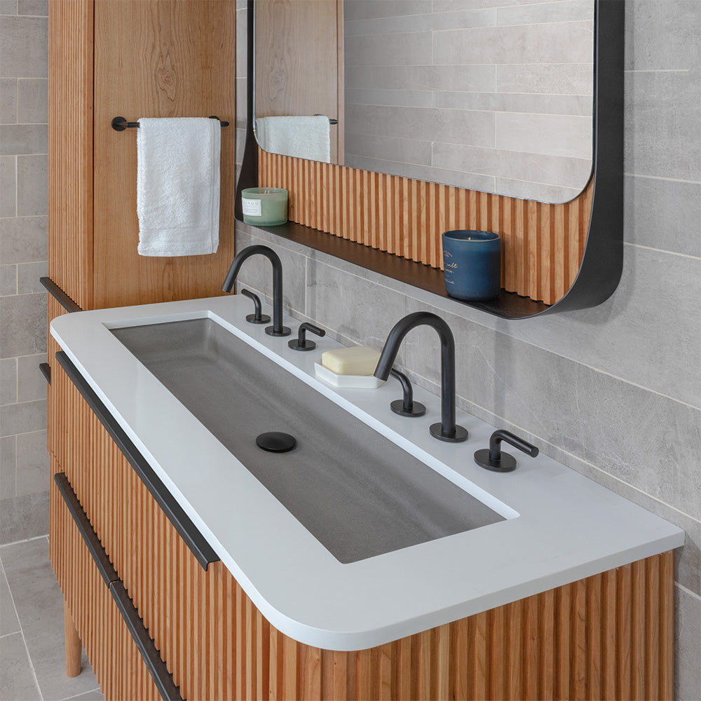 natural cherry vanity