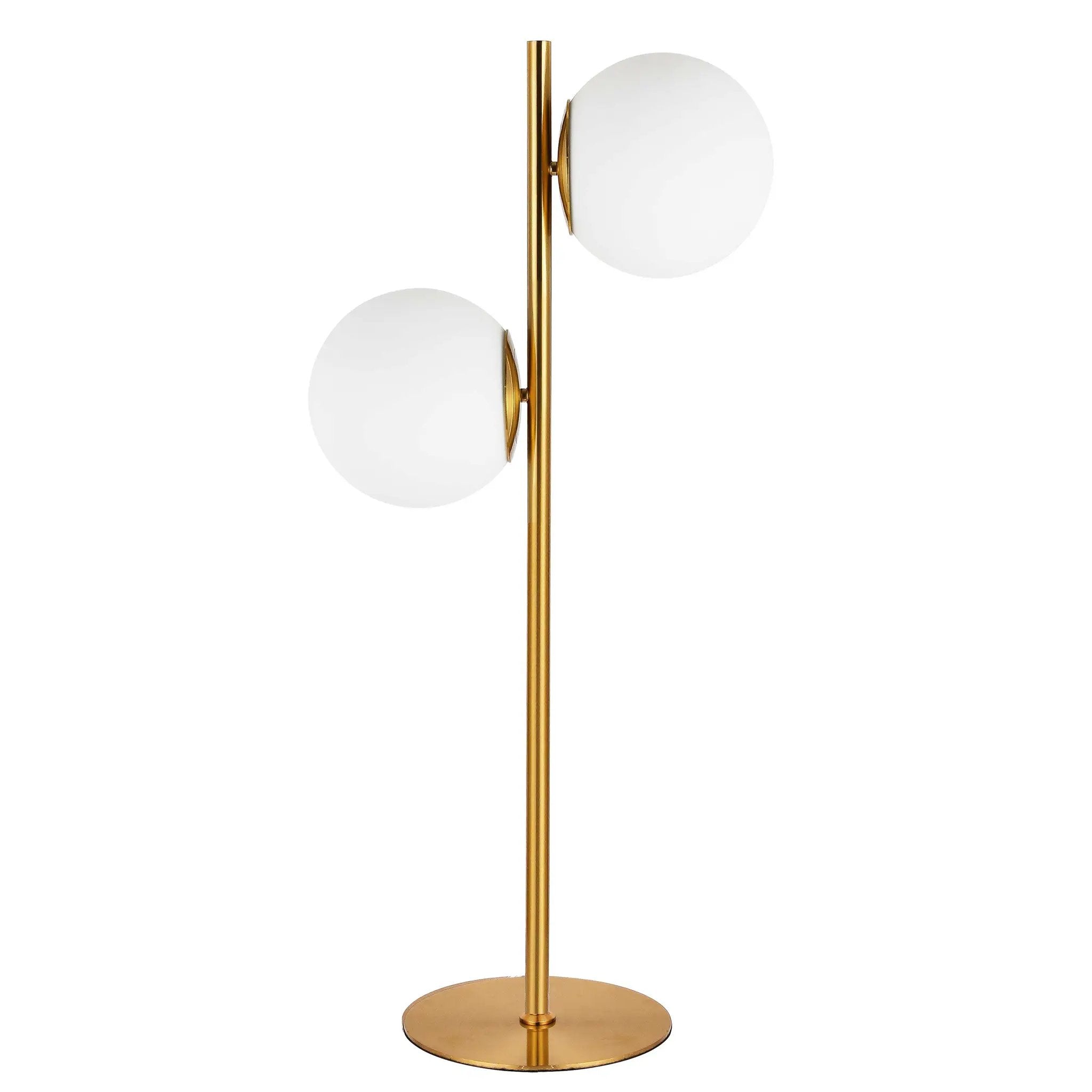 aged brass table lamp