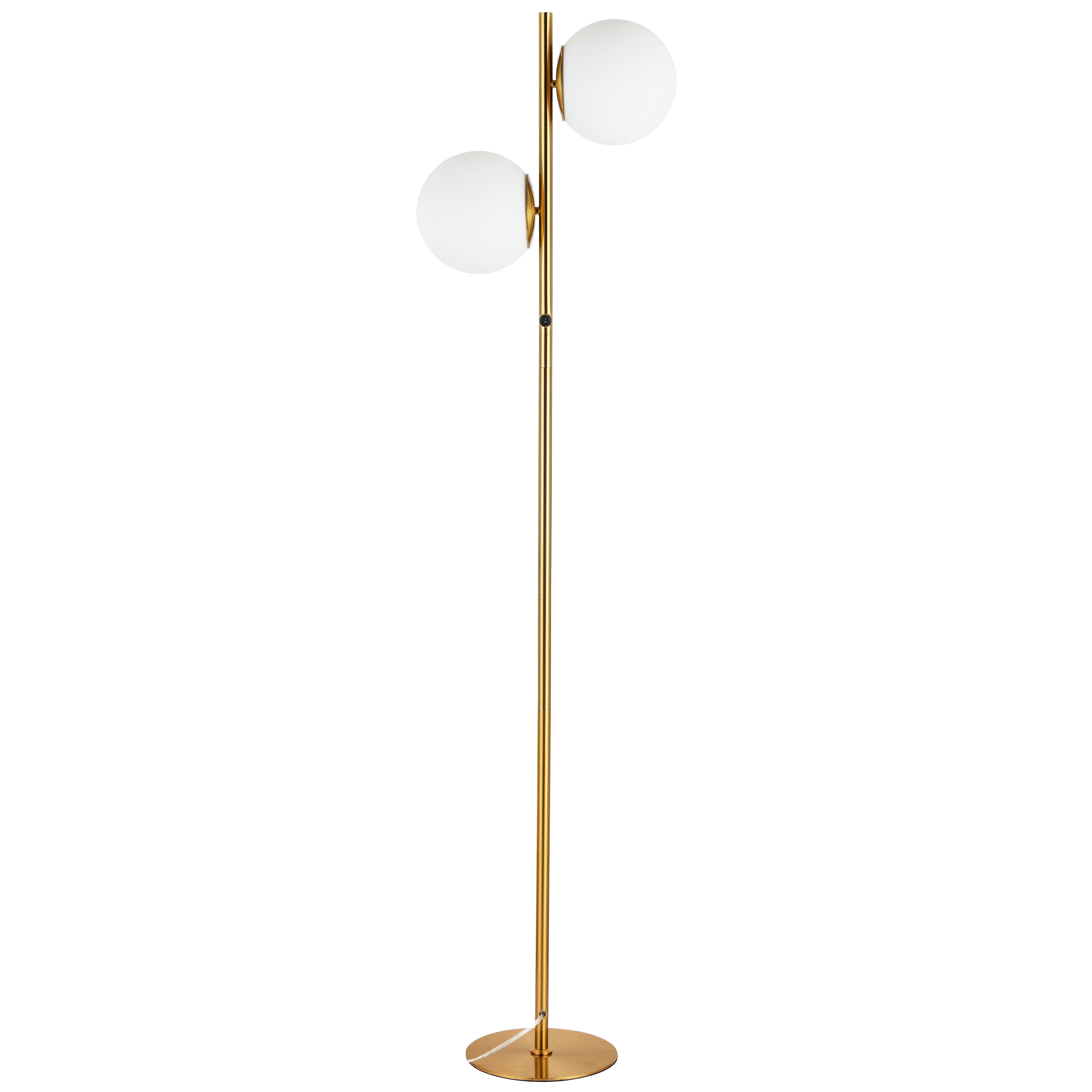 aged brass table lamp