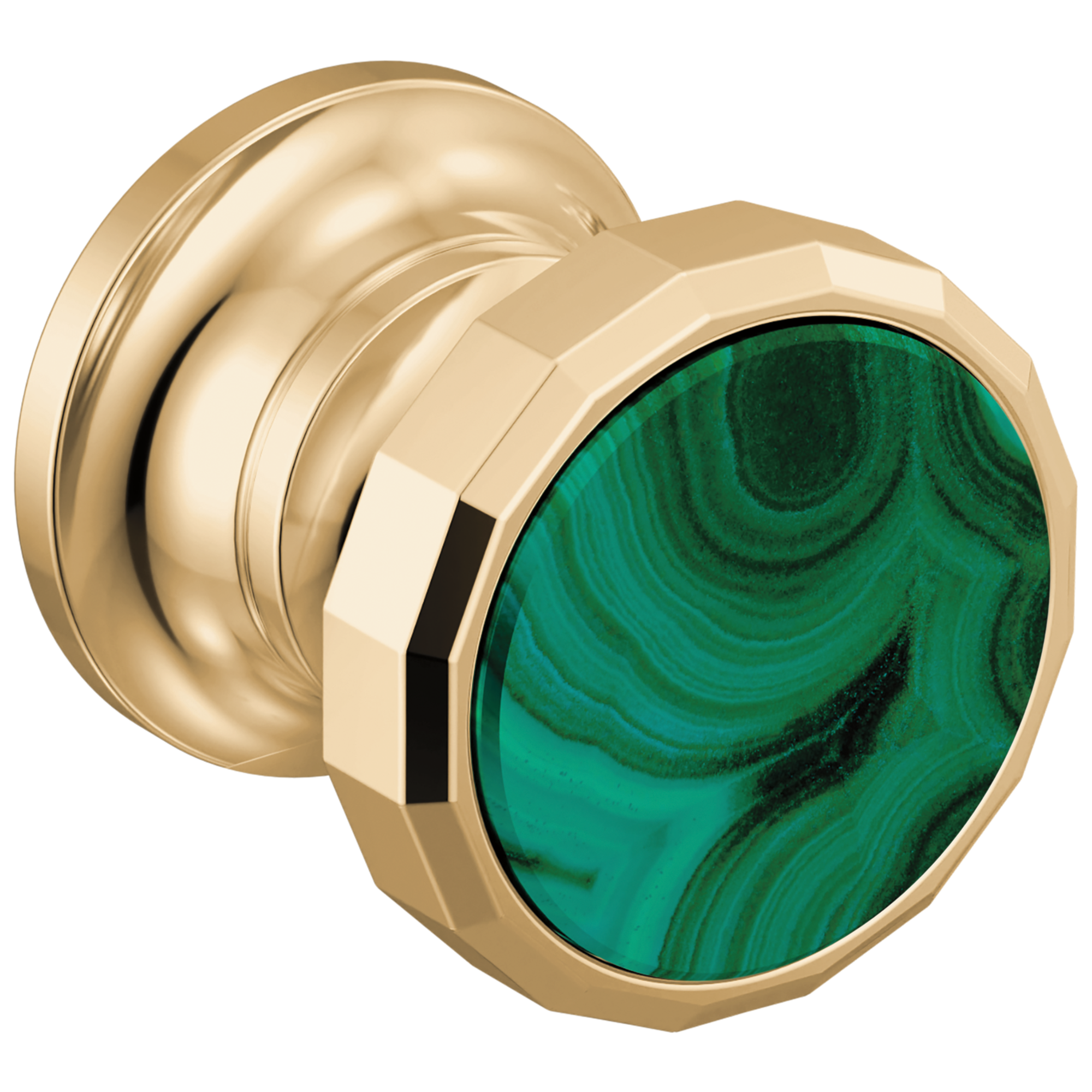 Brizo Beauclere Wall Mount Lavatory Wheel Handle Kit with Malachite Insert by Brizo