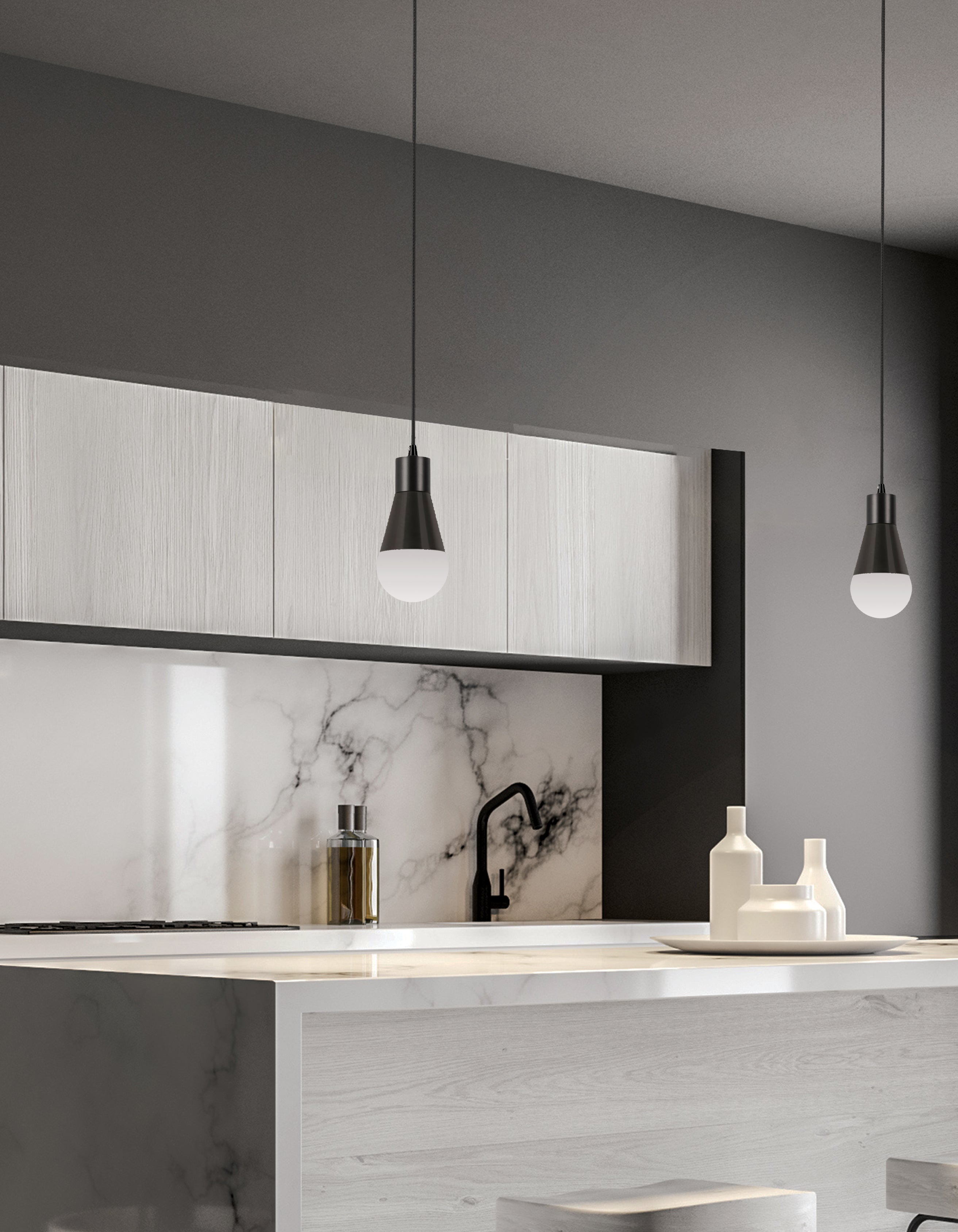 matte black flush mount