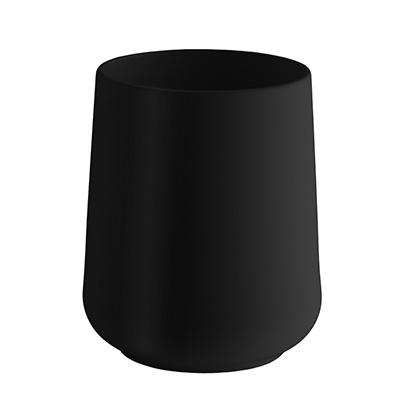 black tumbler