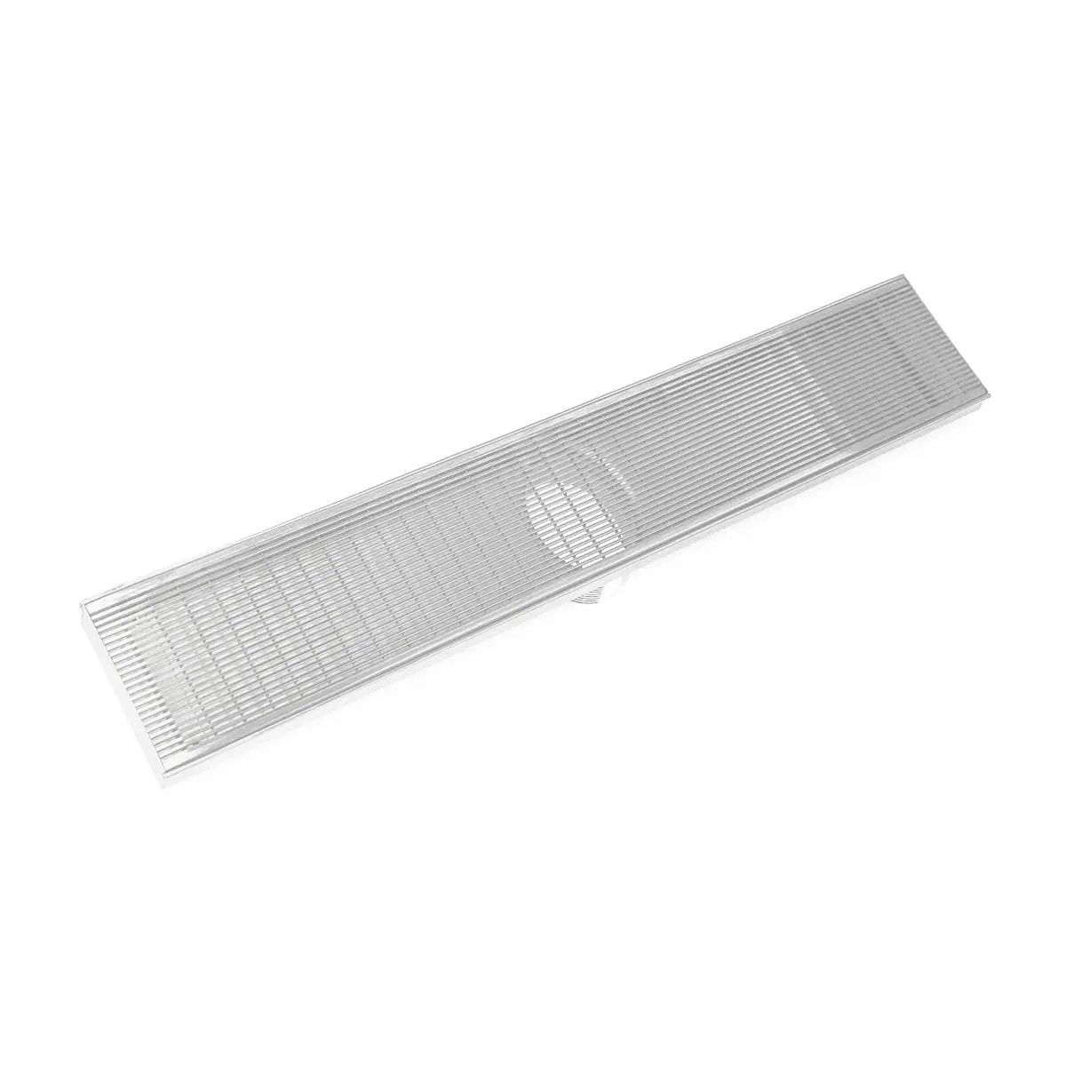 Infinity Drain 60" FX Series High Flow Complete Kit with Wedge Wire Grate with PVC Drain Body by Infinity Drain
