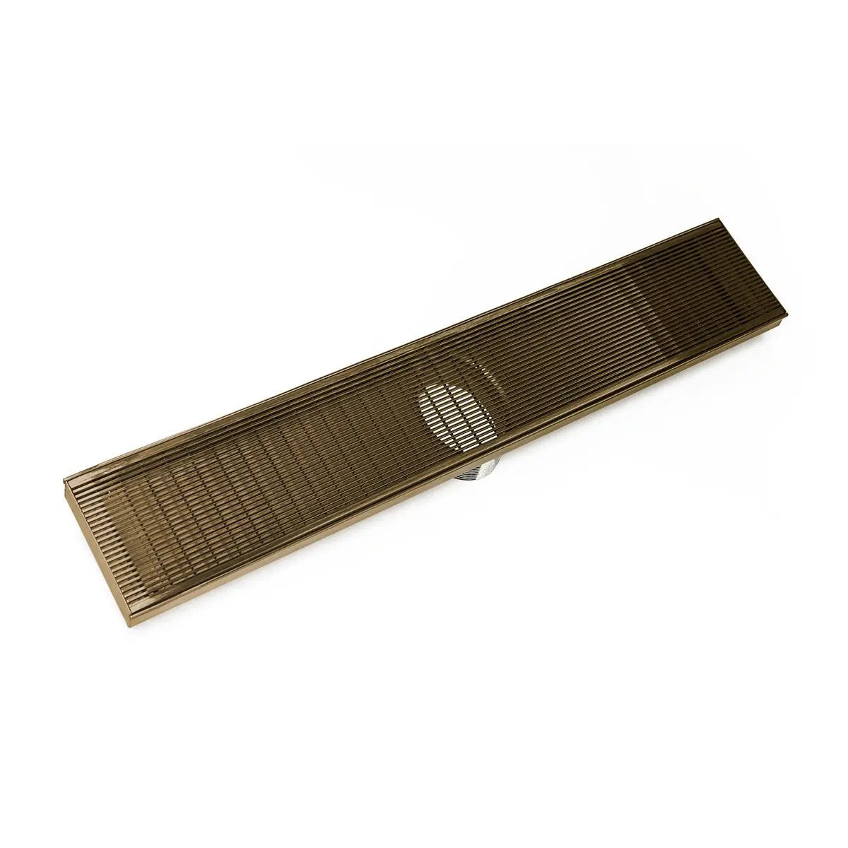 Infinity Drain 32" FX Series High Flow Complete Kit with Wedge Wire Grate with Cast Iron Drain Body by Infinity Drain