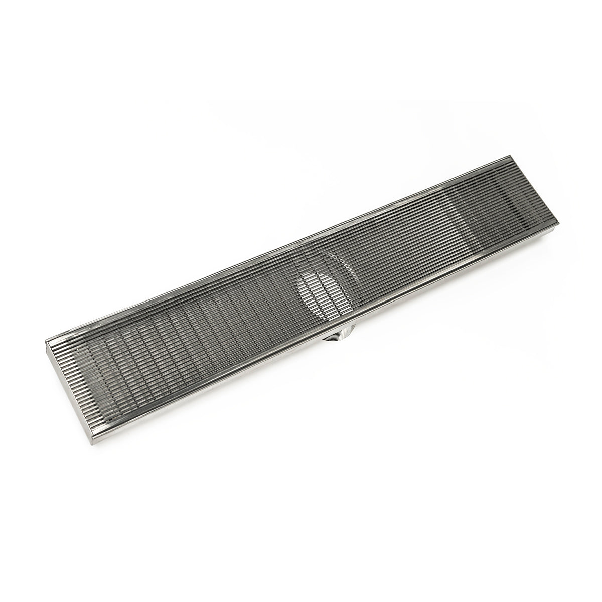 Infinity Drain 48" FX Series High Flow Complete Kit with Wedge Wire Grate with Cast Iron Drain Body