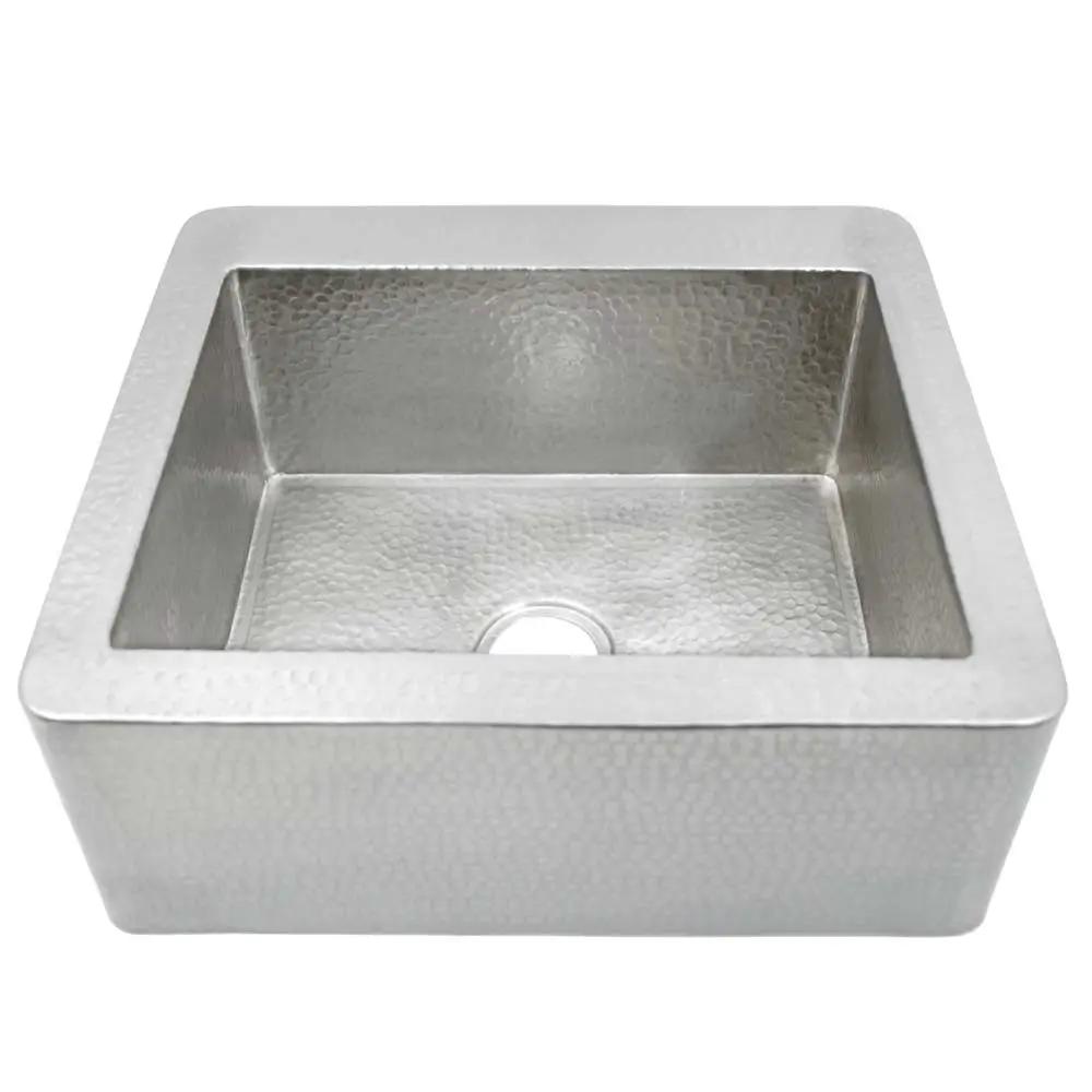 Native Trails Farmhouse 25" Hammered Copper Farmhouse Kitchen Sink by Native Trails