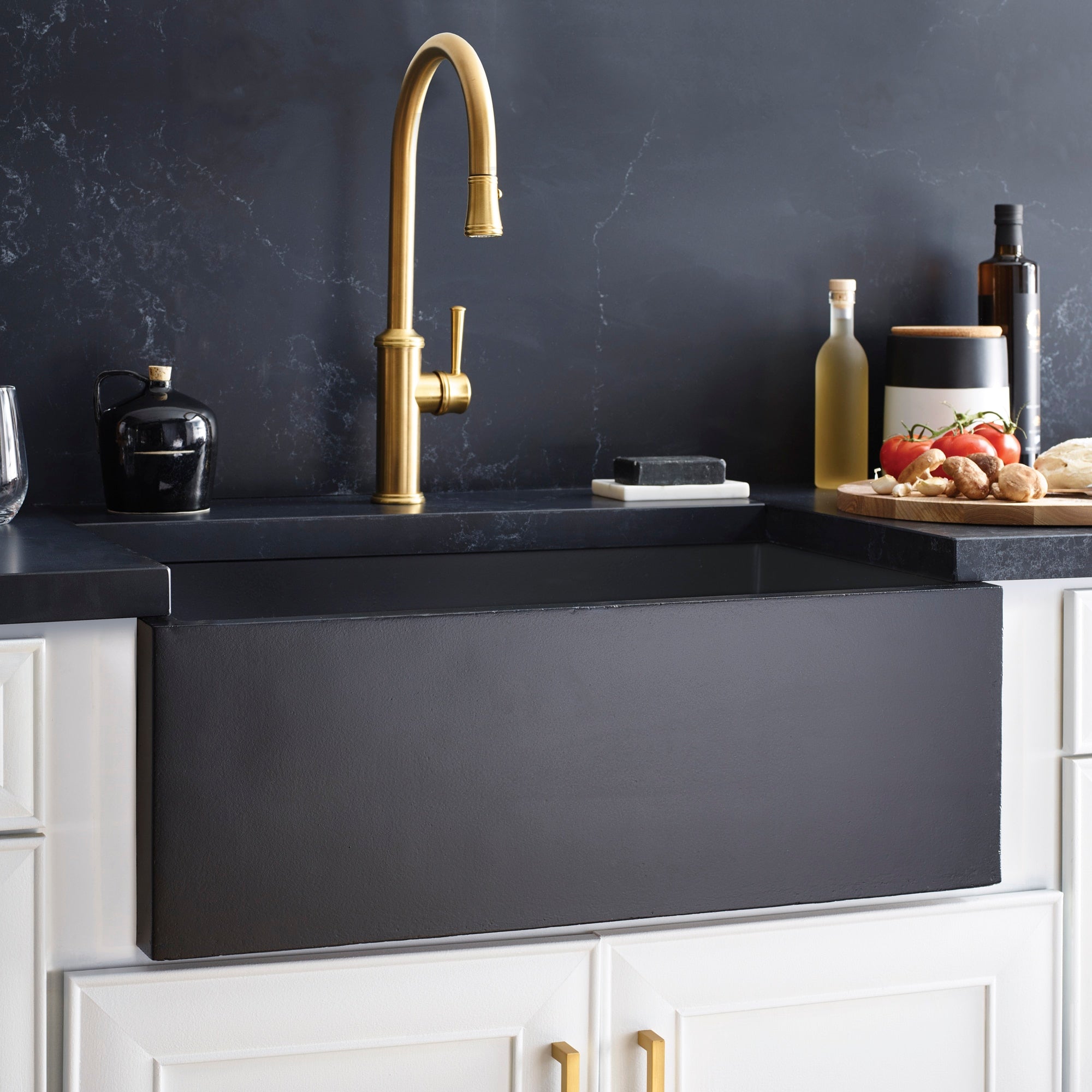 charcoal kitchen sink