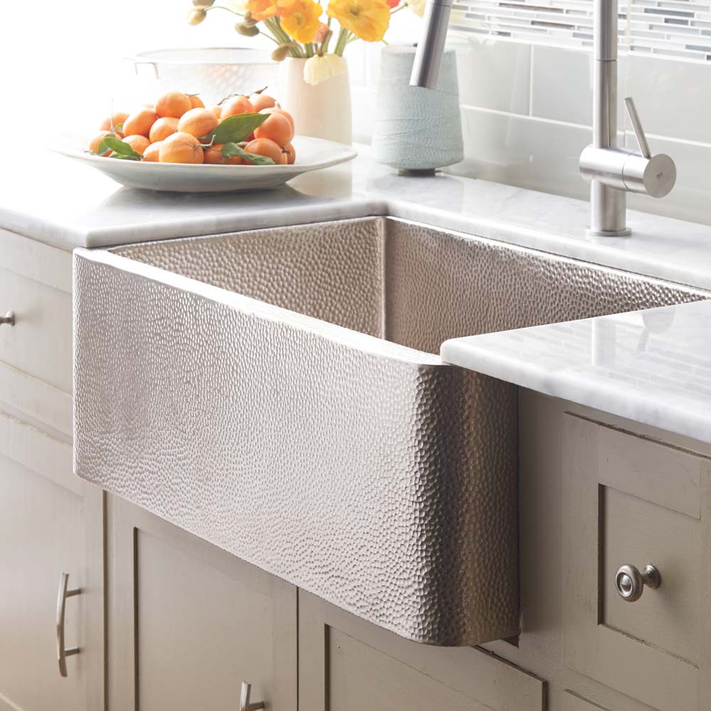 brushed nickel kitchen sink