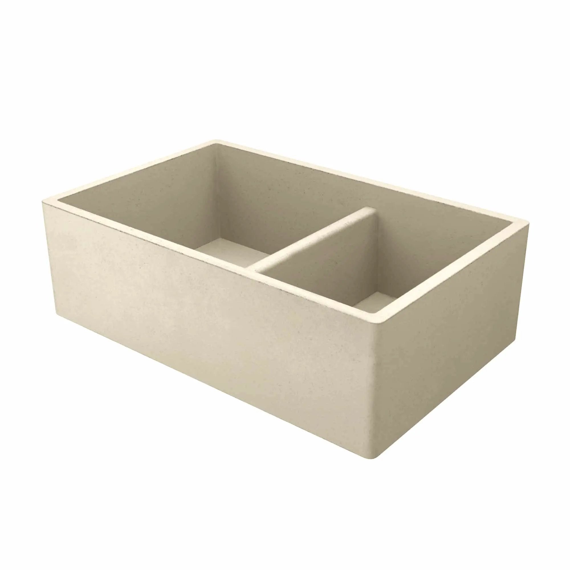 Native Trails Farmhouse 33" Double Bowl Nativestone Apron Front Kitchen Sink by Native Trails