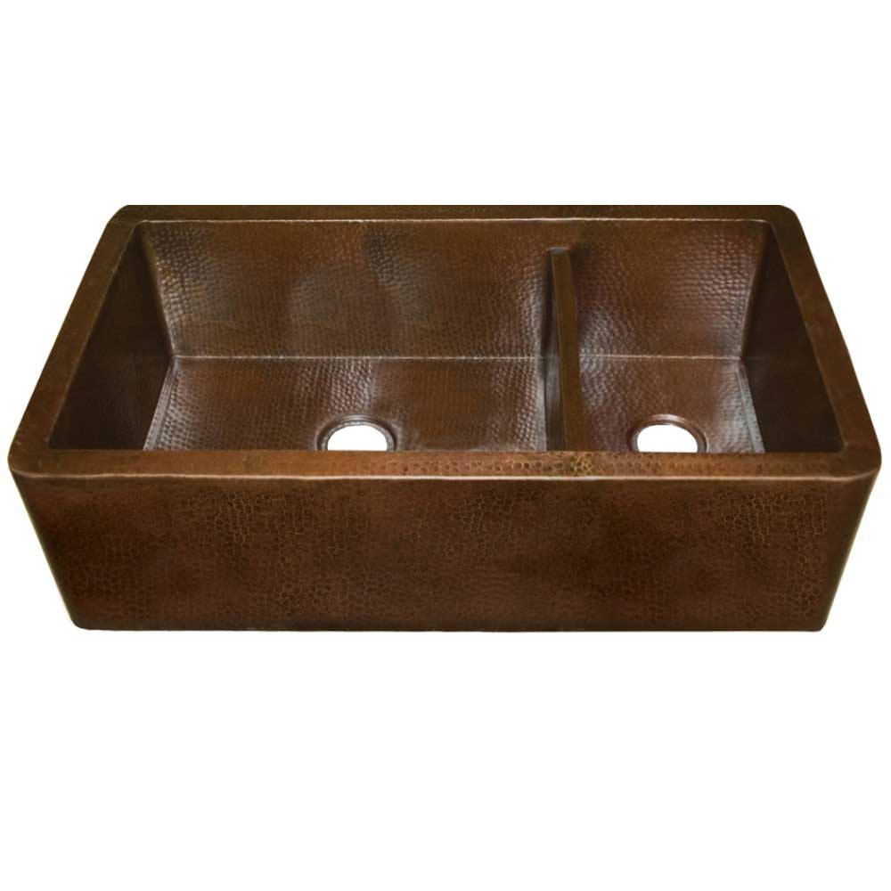 antique copper kitchen sink