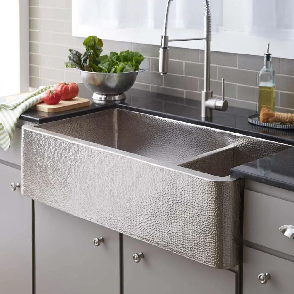 brushed nickel kitchen sink