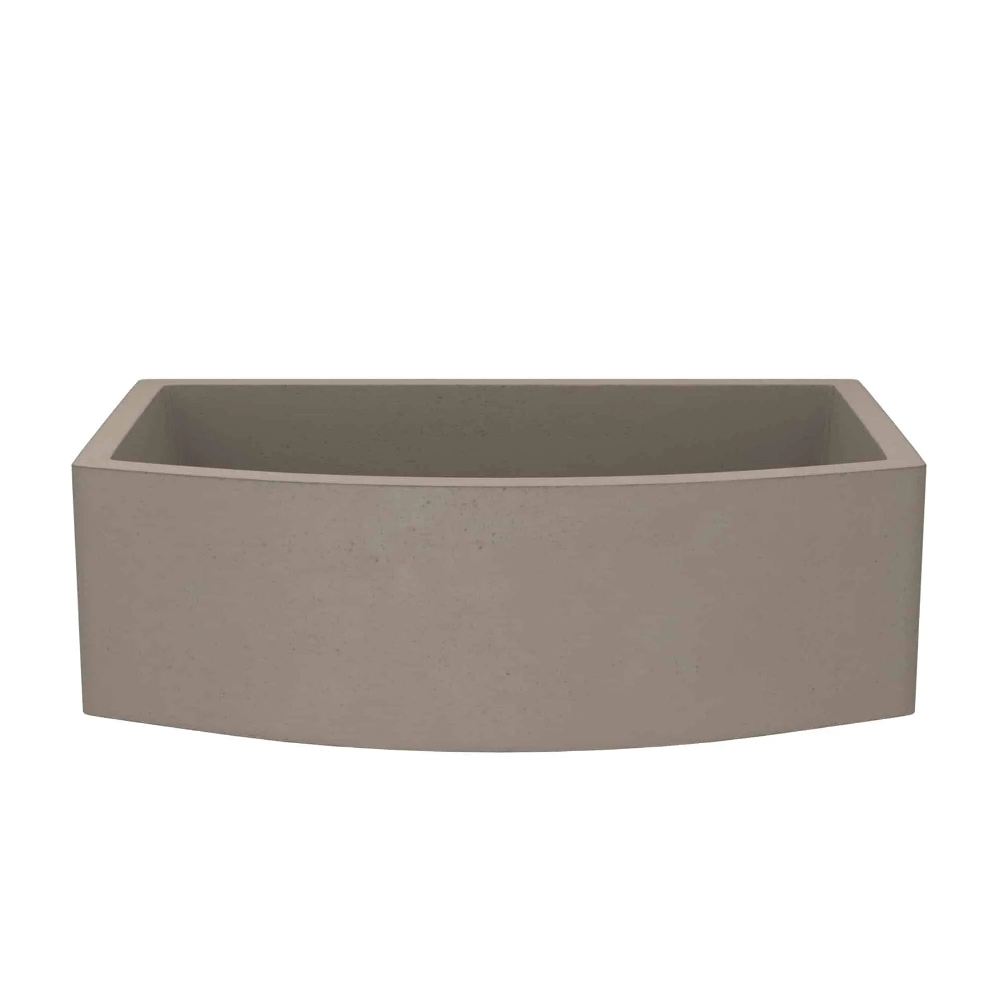 Native Trails Farmhouse 33" Quartet Nativestone Curved Apron Front Kitchen Sink by Native Trails
