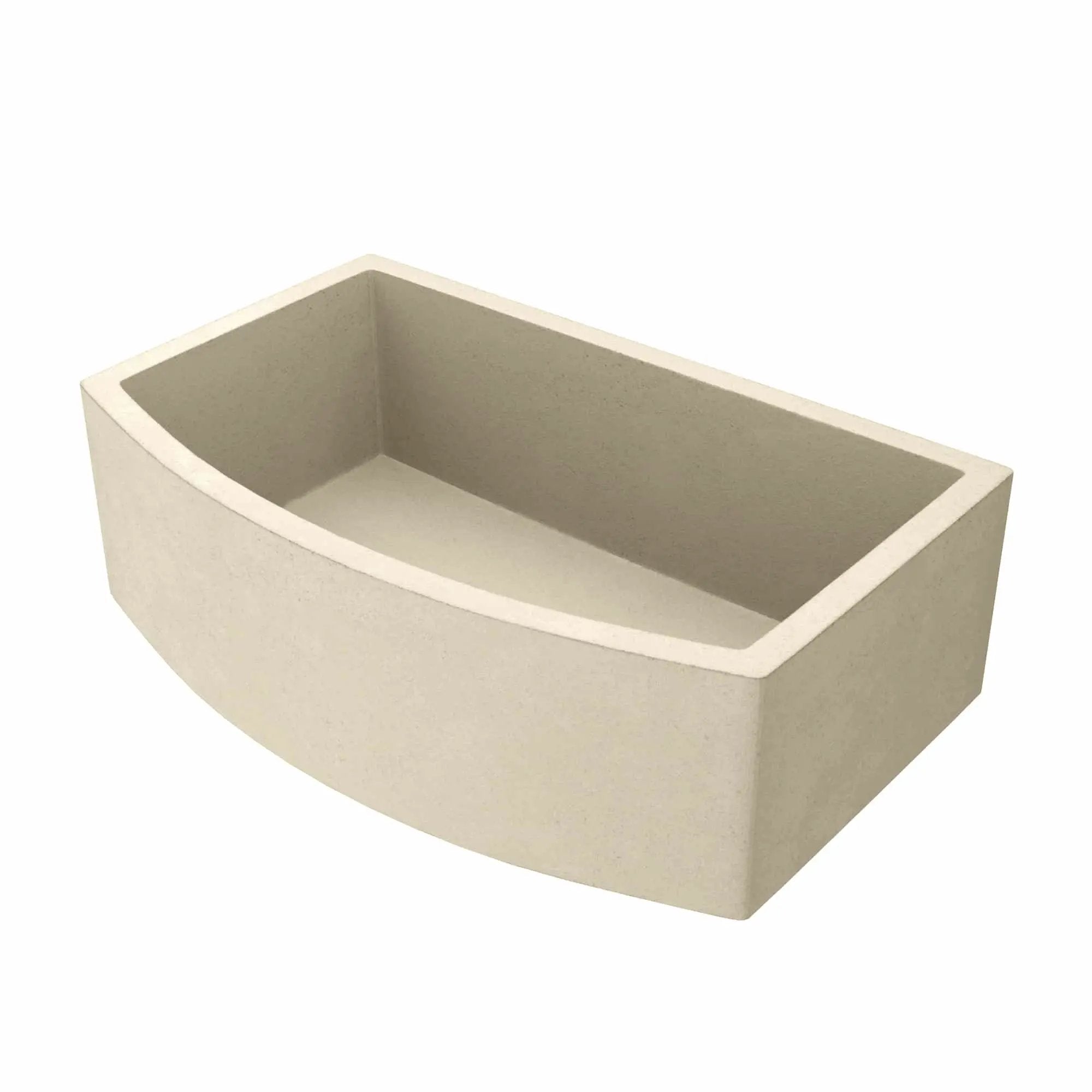 Native Trails Farmhouse 33" Quartet Nativestone Curved Apron Front Kitchen Sink by Native Trails