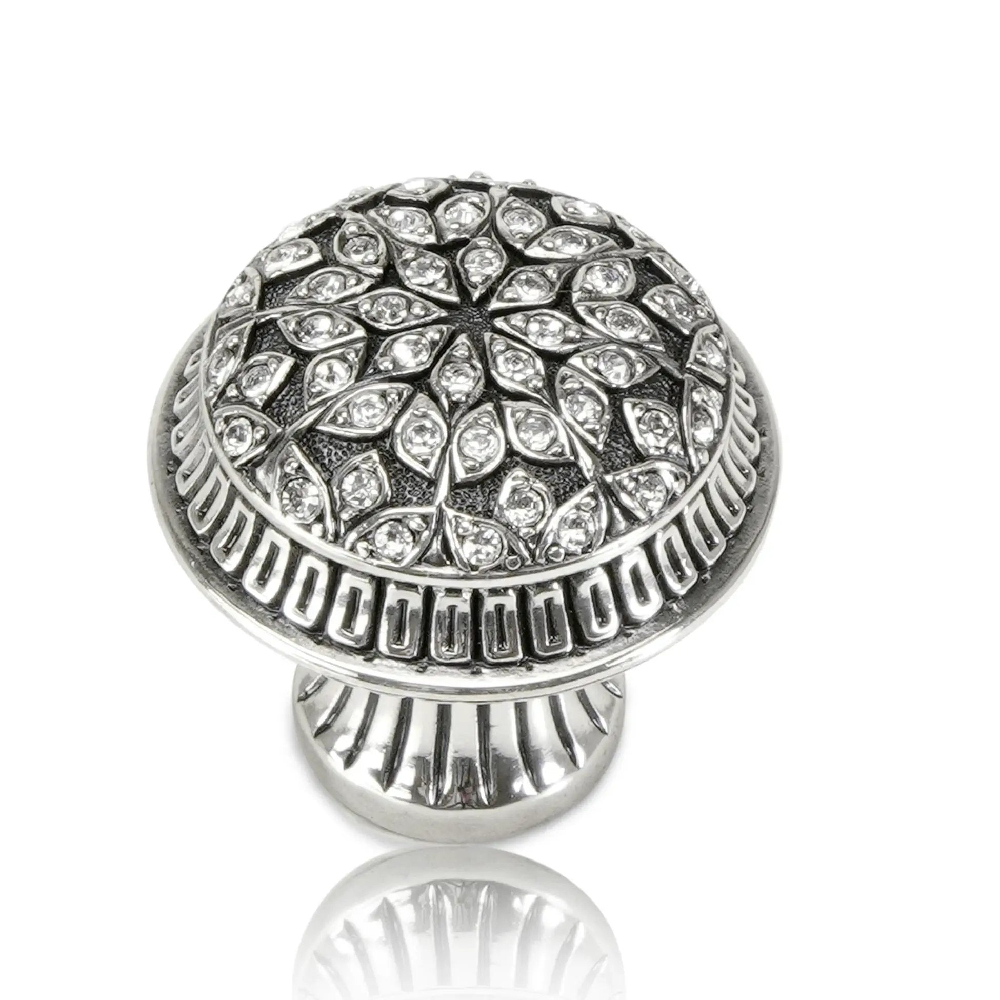 burnish silver knob
