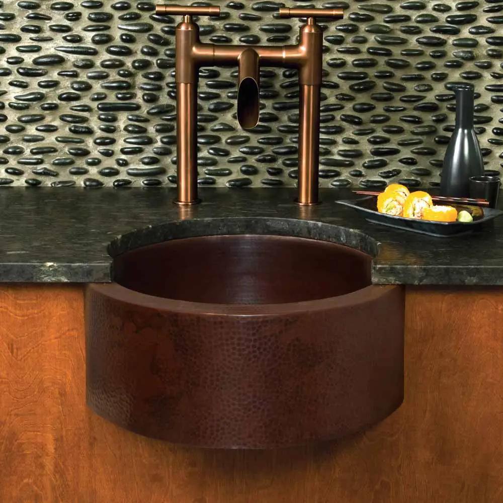 antique copper kitchen sink