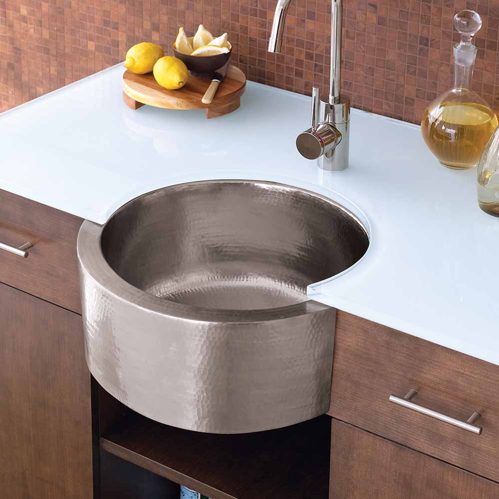 brushed nickel kitchen sink
