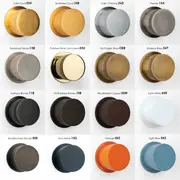 Phylrich JOLIE Pressure Balance Shower Set - Square Handle with "Navy Blue" Accents