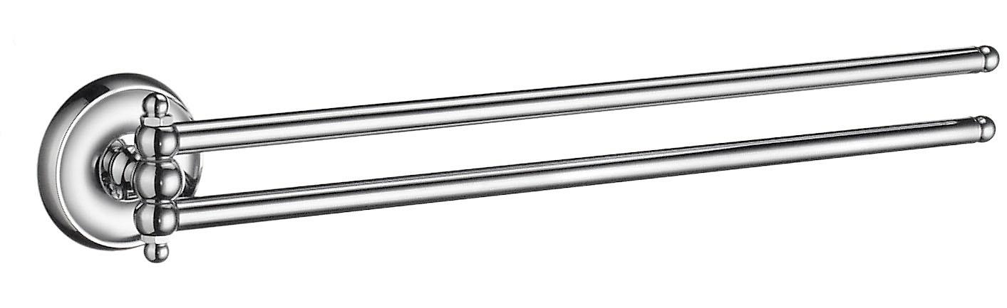 polished chrome towel rail