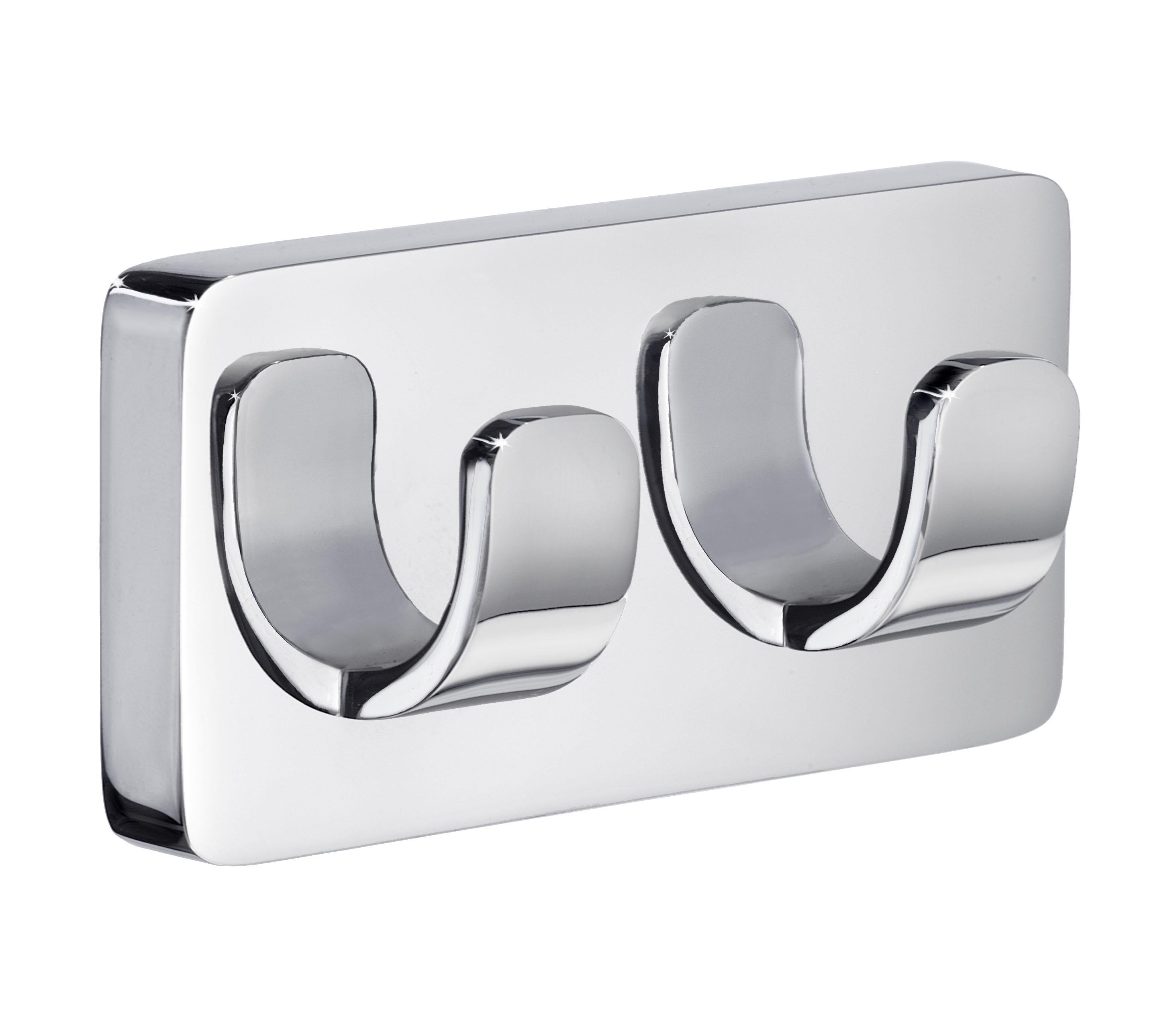 polished chrome towel hook