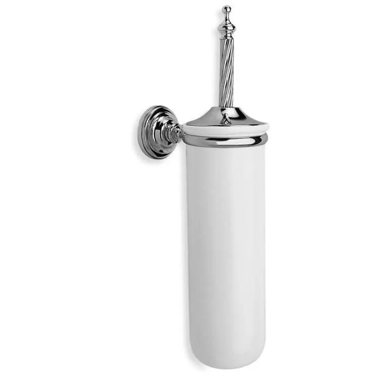 chrome toilet brush holder
