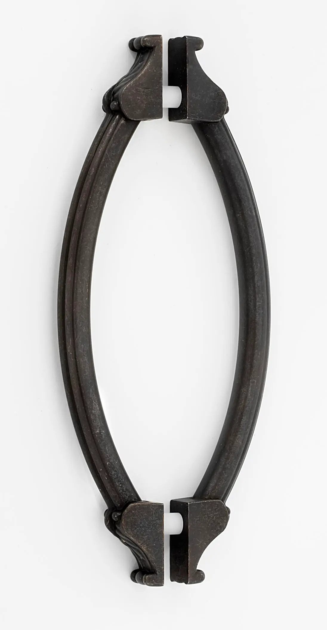 Alno Fiore 6" Back to Back Glass Door Pull by Alno