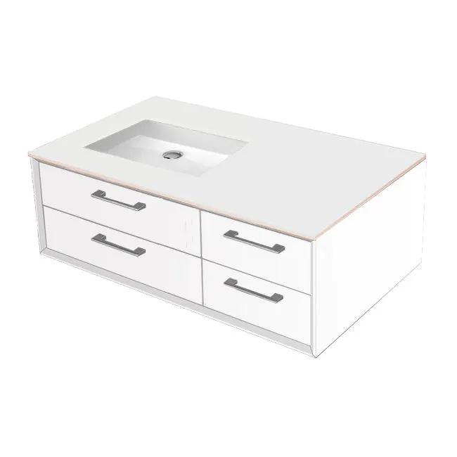 Lacava Gemelli 36" Wall Mount Vanity - Left by Lacava